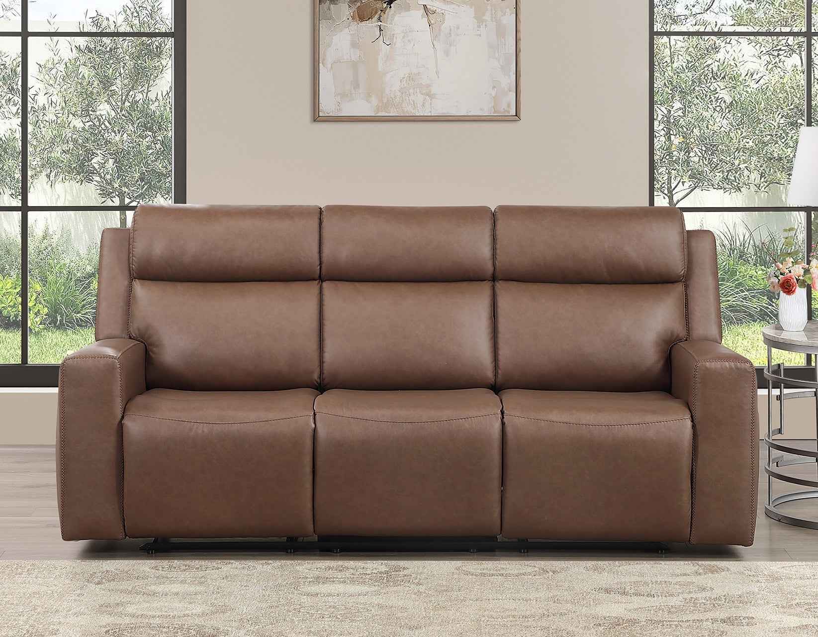 Barron Brown Manual Reclining Sofa