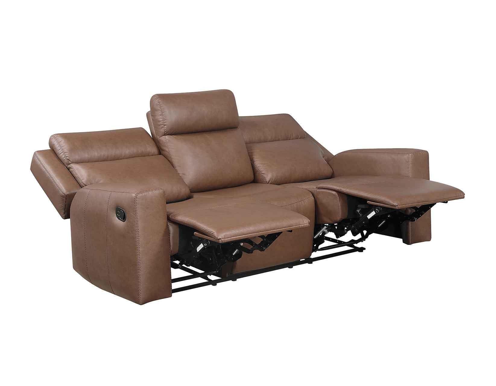Barron Brown Manual Reclining Sofa - Image 5