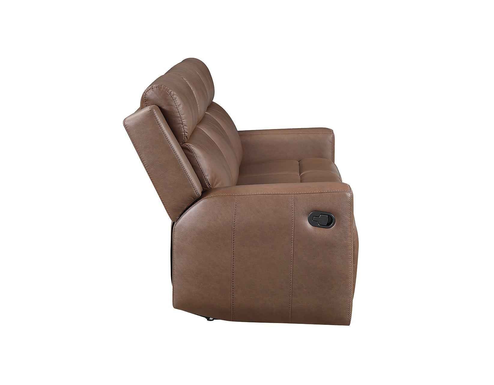 Barron Brown Manual Reclining Sofa - Image 6