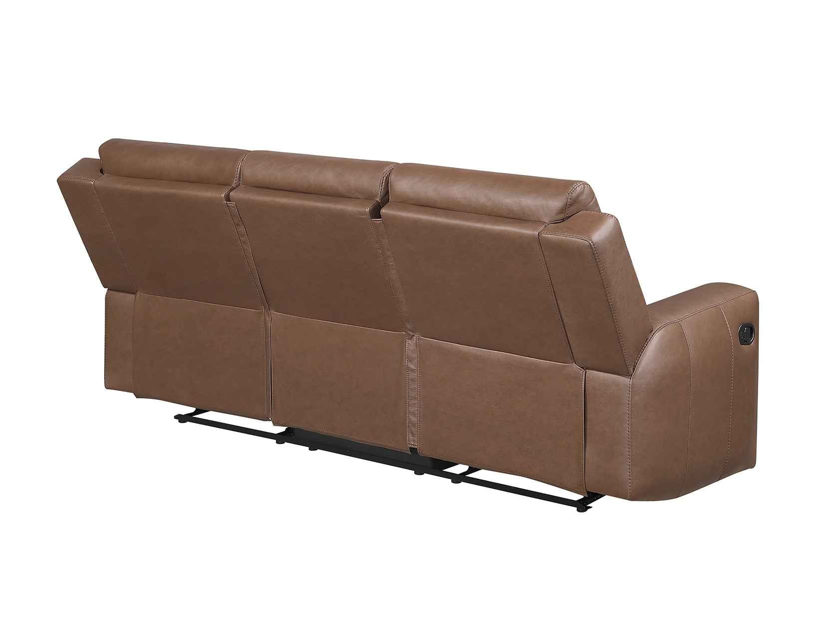 Barron Brown Manual Reclining Sofa - Image 8