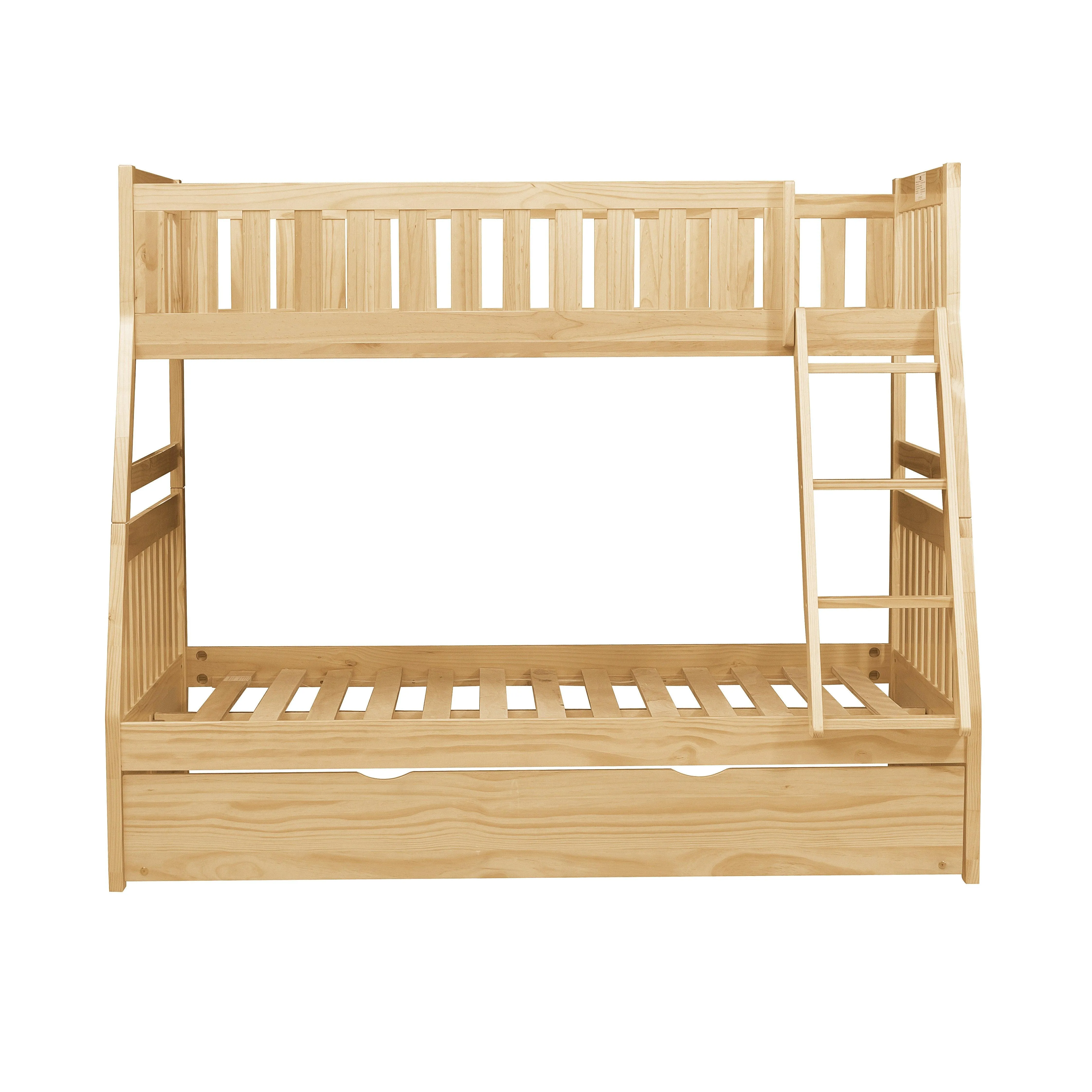 Bartly Pine Twin/Full Bunk Bed with Twin Trundle - Image 2