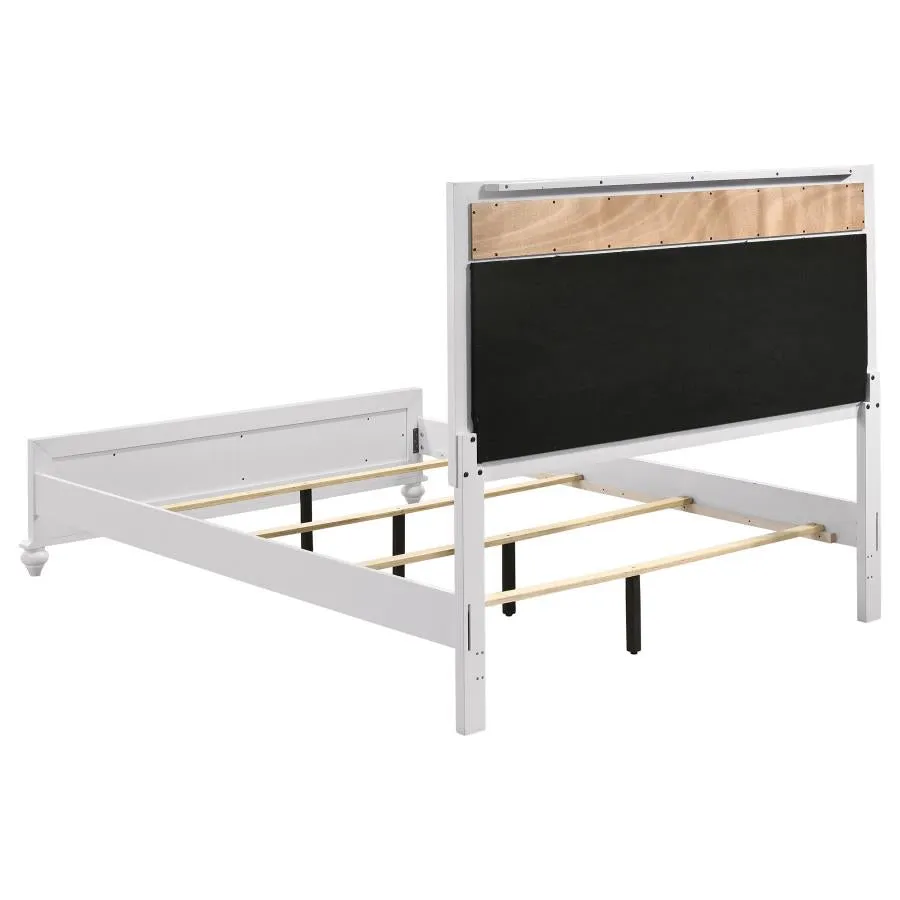 Barzini White 4-Piece Queen Panel Bedroom Set - Image 5