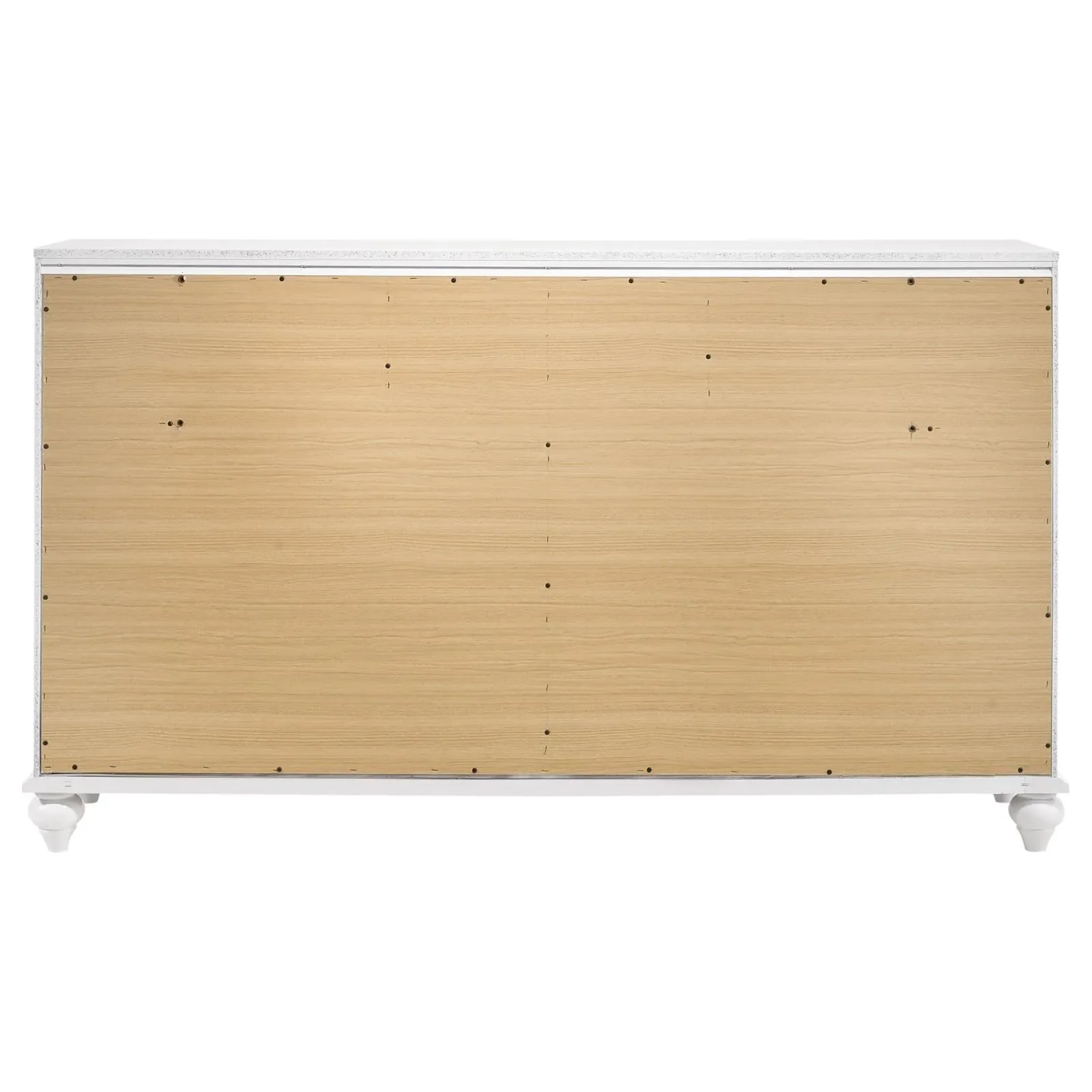 Barzini White 7-Drawer Dresser - Image 6