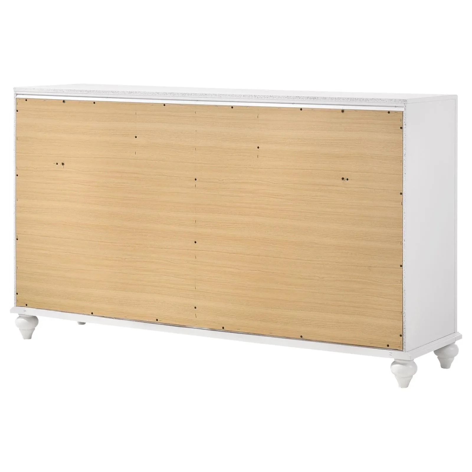 Barzini White 7-Drawer Dresser - Image 7