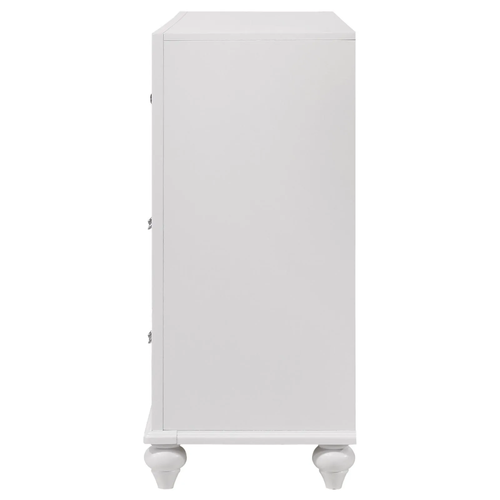 Barzini White 7-Drawer Dresser - Image 8