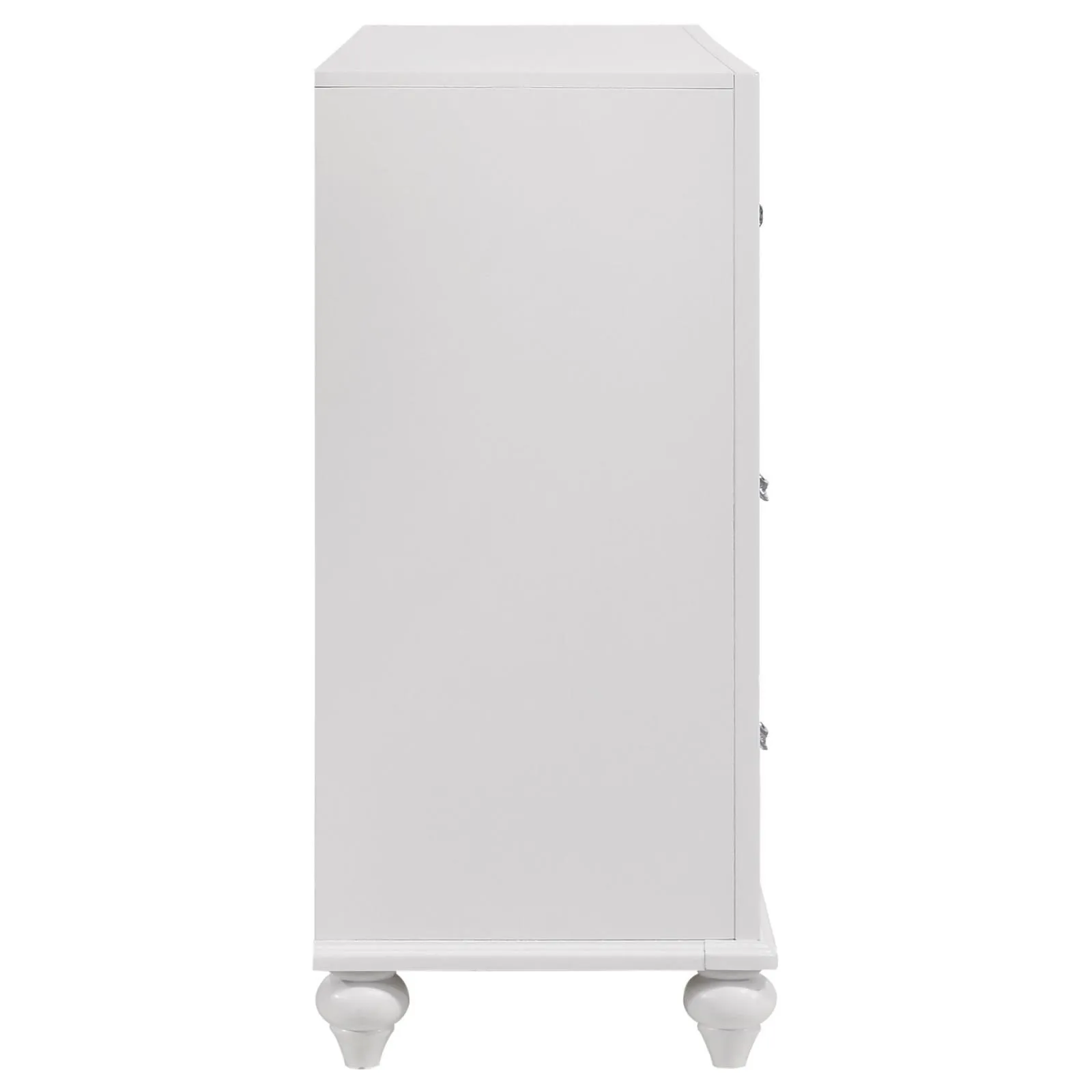 Barzini White 7-Drawer Dresser - Image 9
