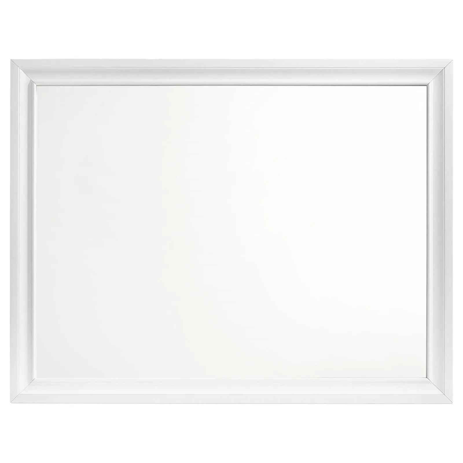 Barzini White Rectangle Dresser Mirror - Image 2