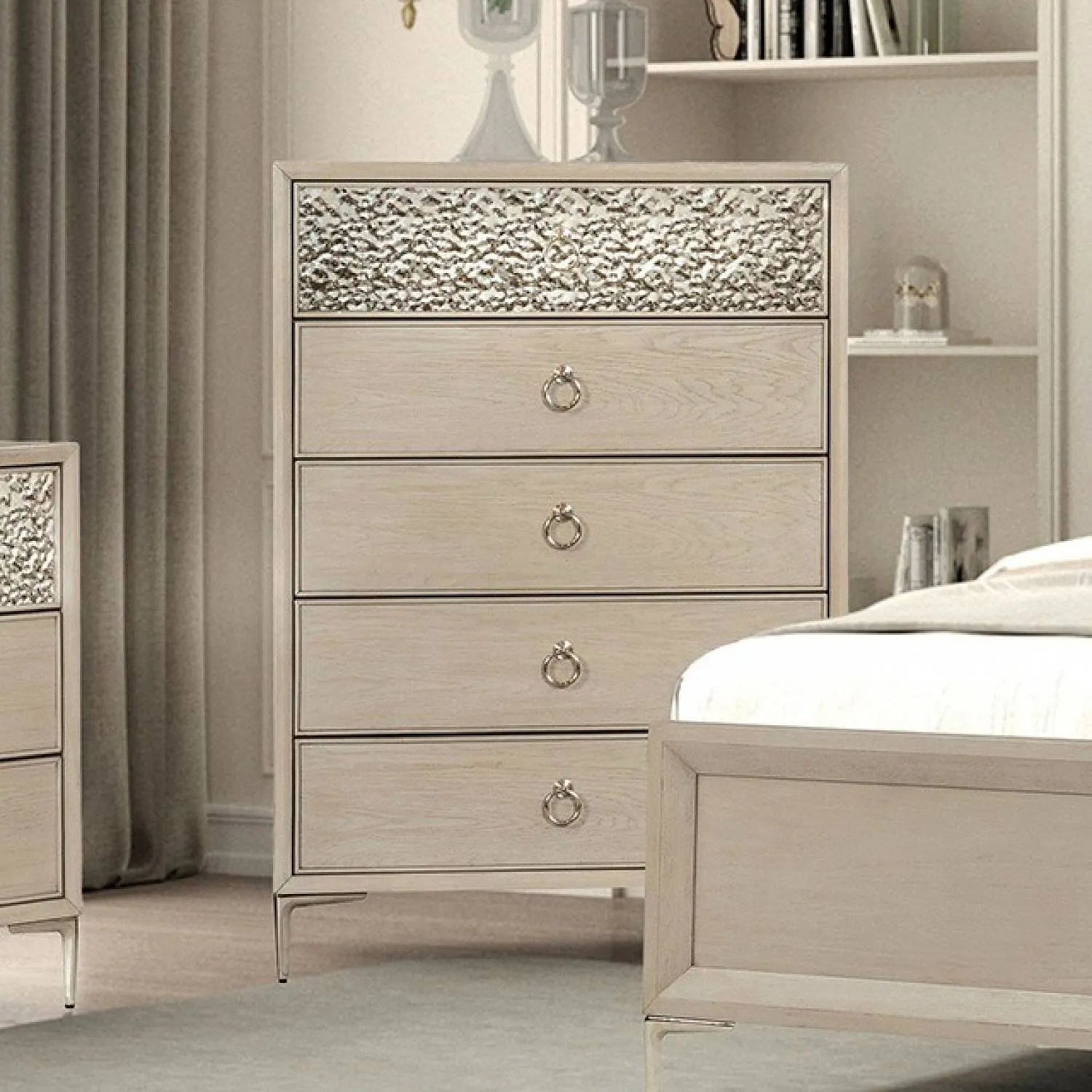 Bashford Natural Oak 5-Piece Queen Bedroom Set - Image 6