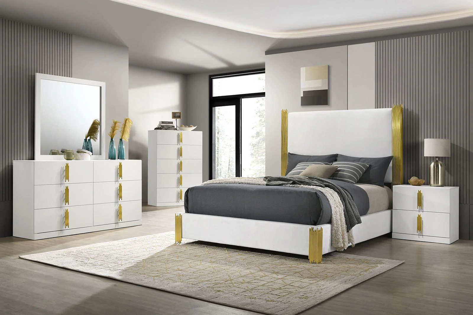 Basildon White/Gold Chest - Image 2