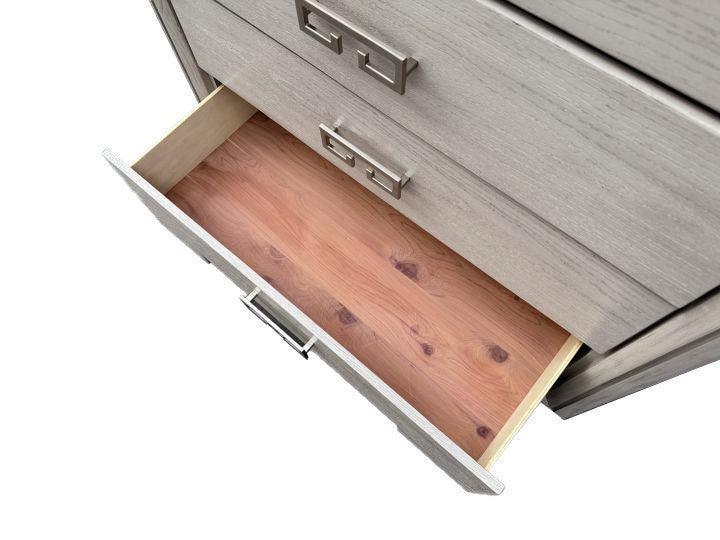 Basilone Rustic White Chest - Image 5