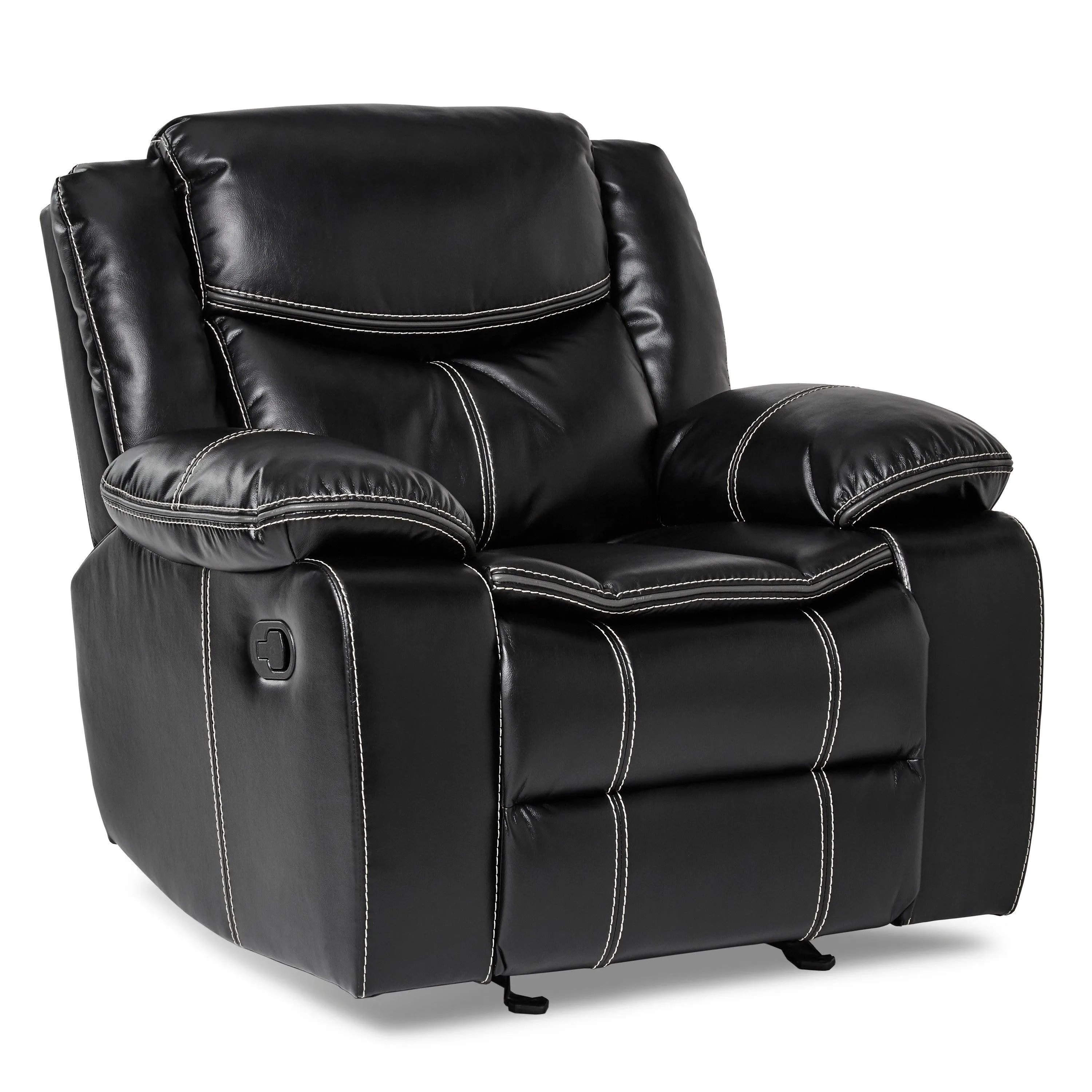 Bastrop Black Glider Reclining Chair - Image 3