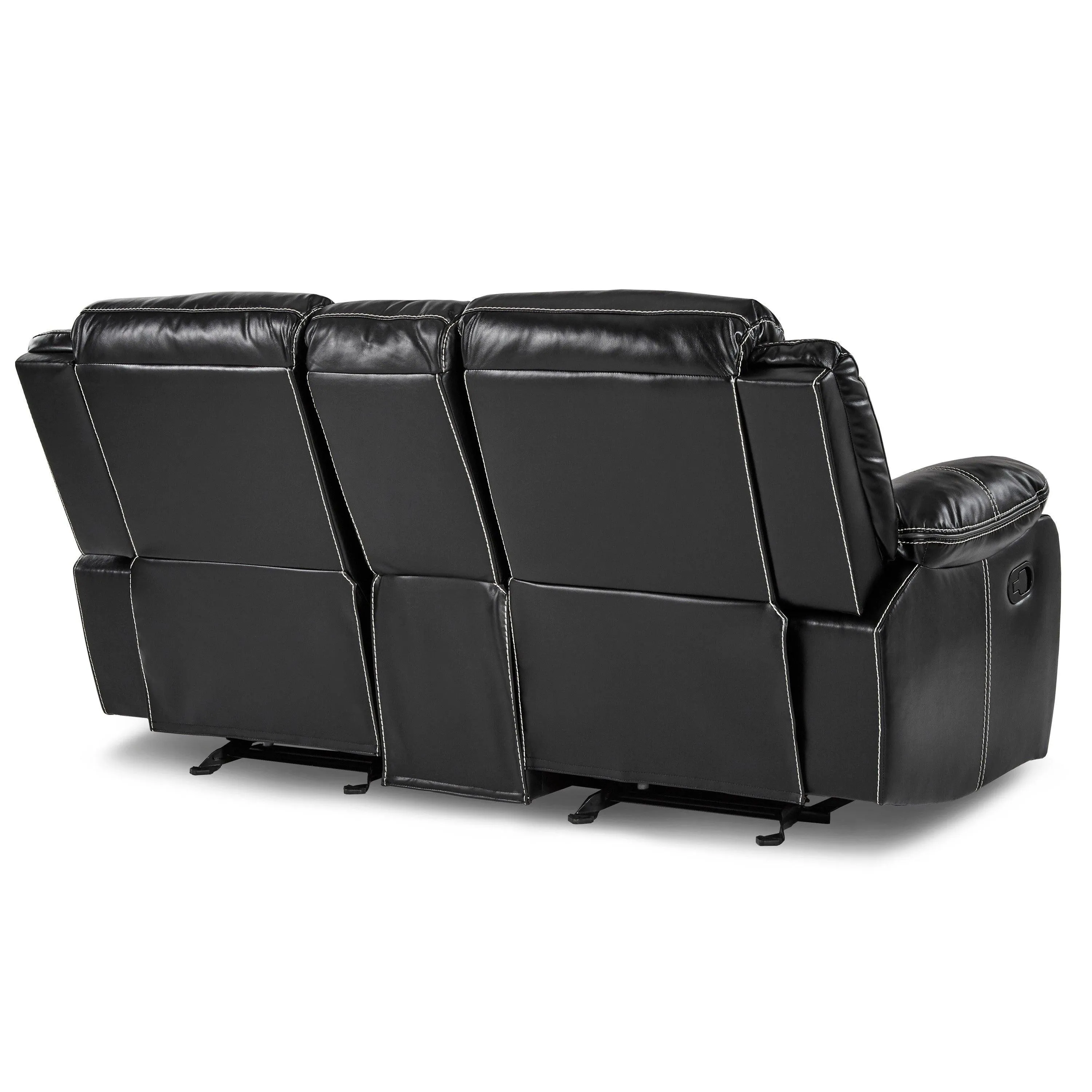 Bastrop Black Reclining Loveseat - Image 2