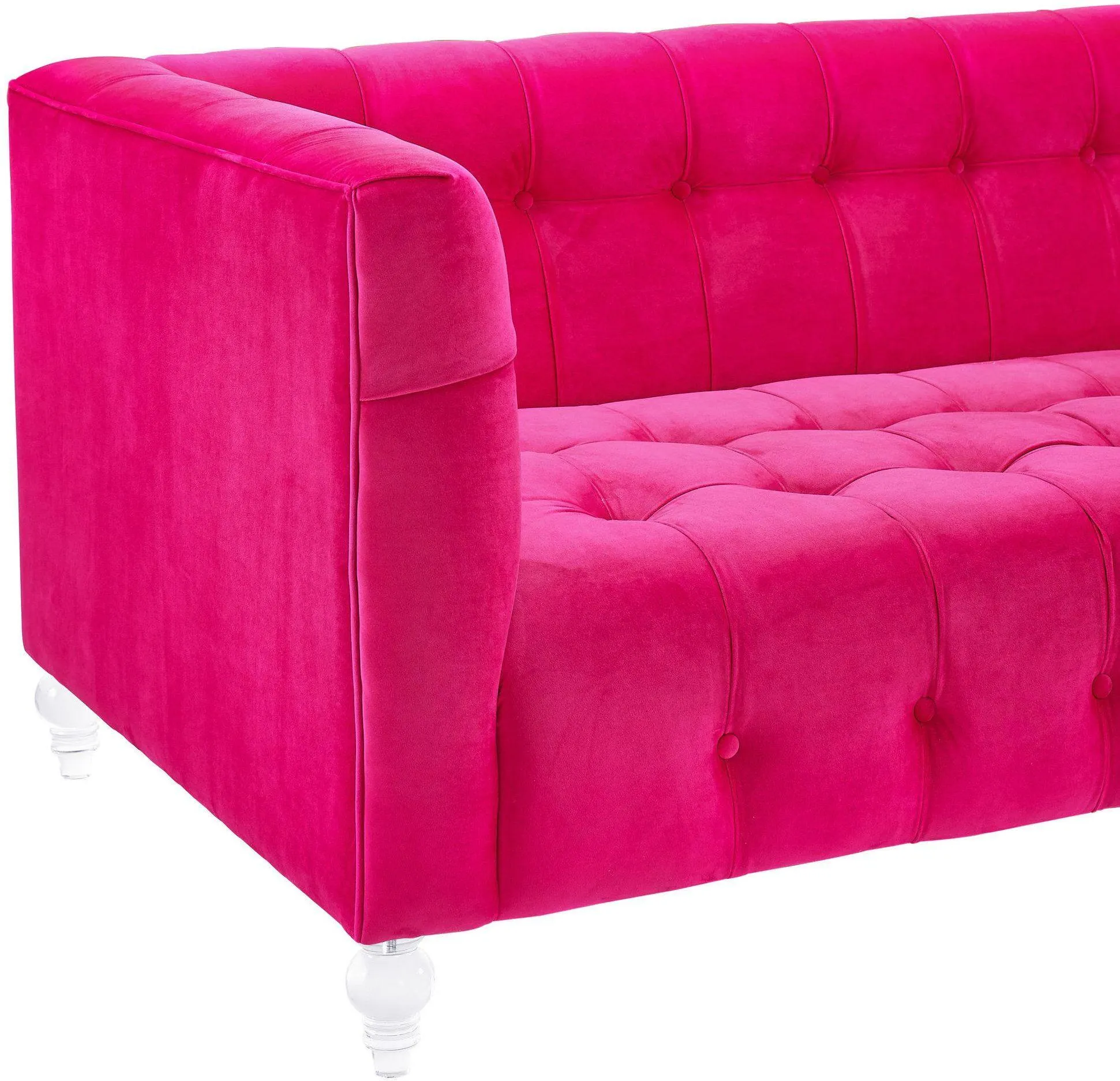 Bea Velvet Tufted Sofa - Image 11