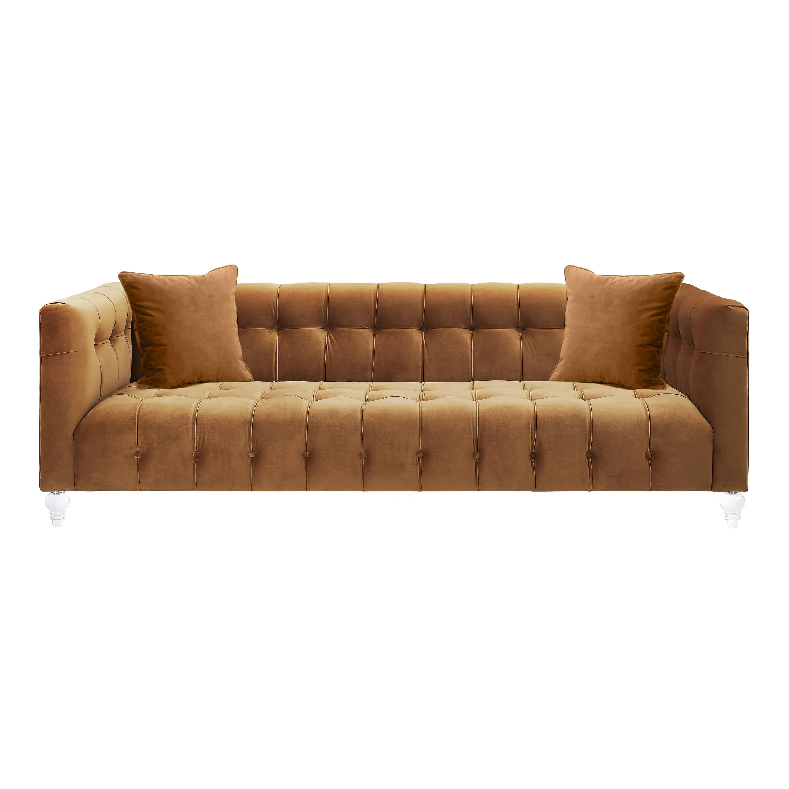 Bea Velvet Tufted Sofa - Image 13