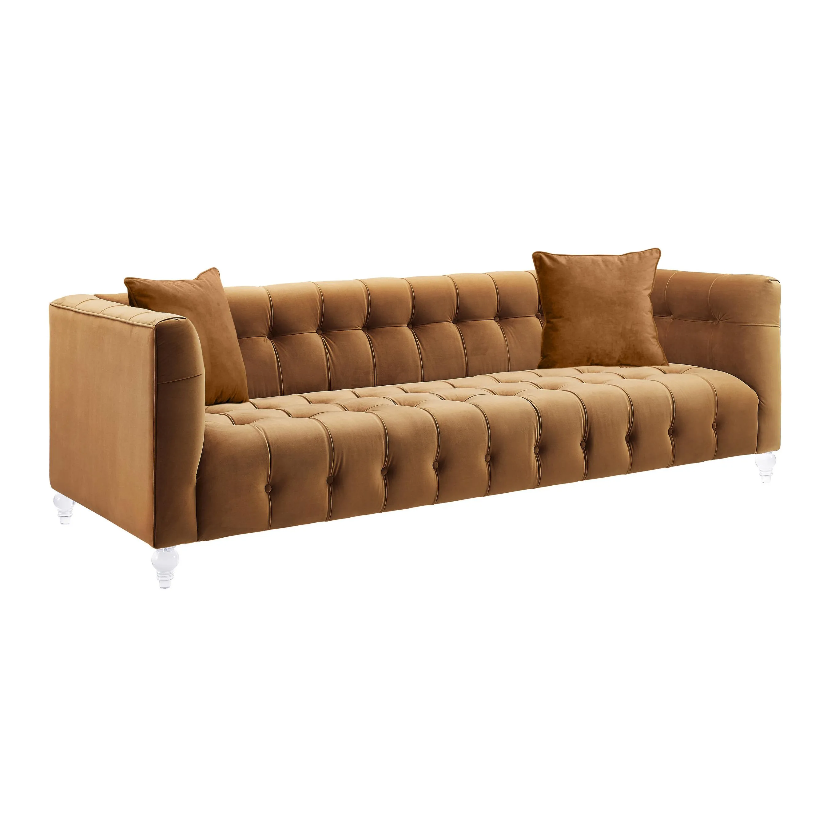 Bea Velvet Tufted Sofa - Image 15