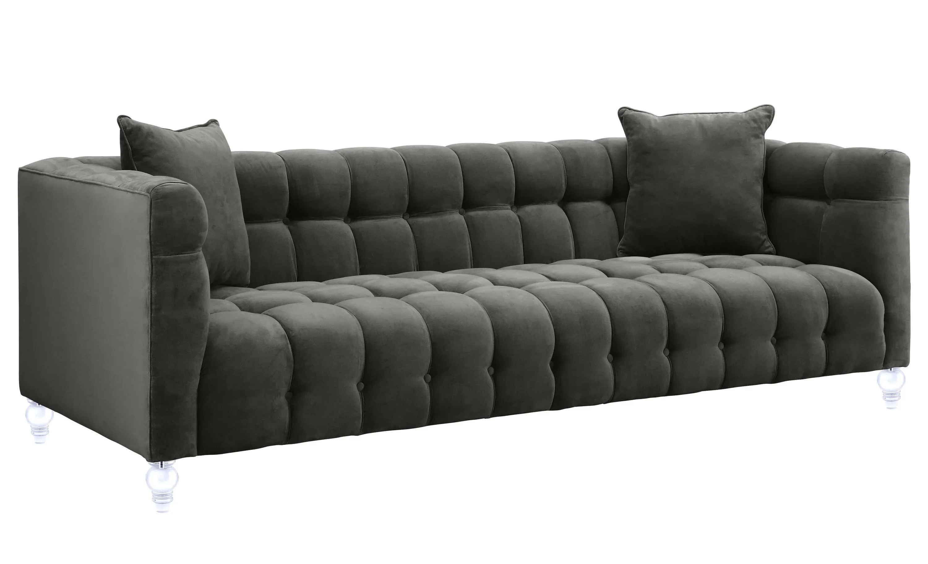 Bea Velvet Tufted Sofa - Image 21