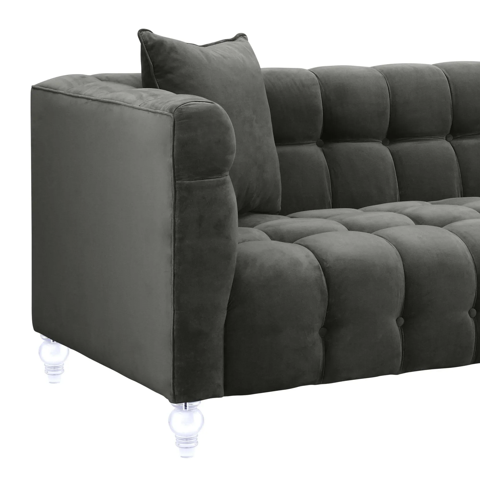 Bea Velvet Tufted Sofa - Image 23