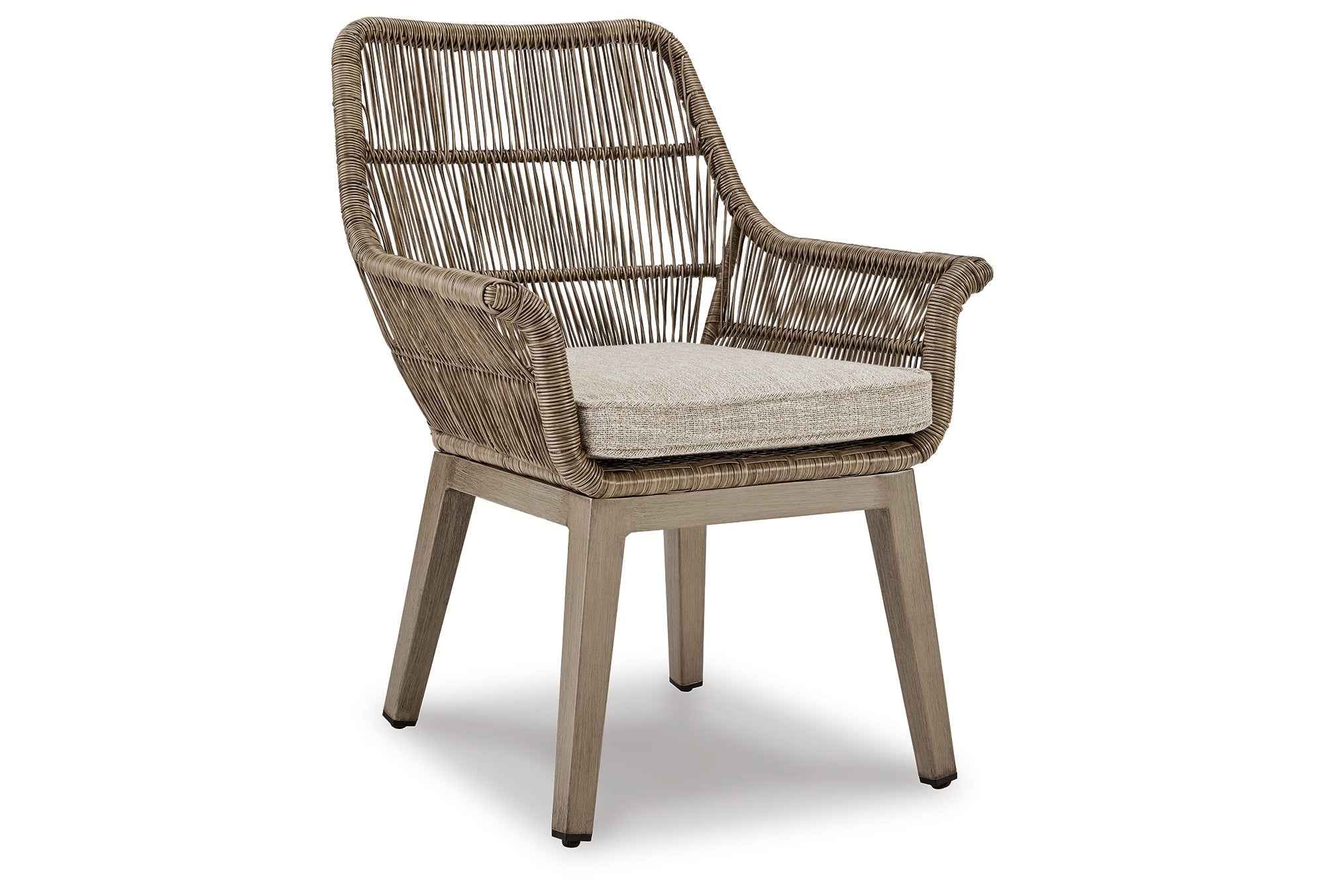 Beach Beige Front Outdoor Dining Table and 4 Chairs - Image 8