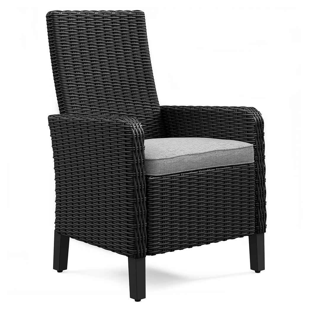 Beachcroft Black/Light Gray Outdoor Dining Table and 4 Chairs - Image 22