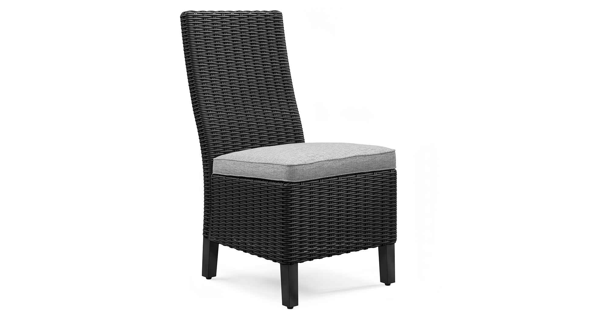 Beachcroft Black/Light Gray Outdoor Dining Table and 6 Chairs - Image 3