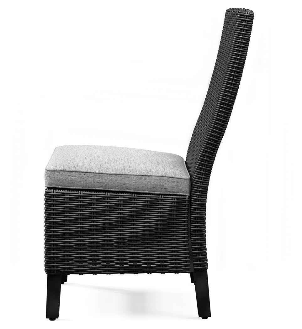 Beachcroft Black/Light Gray Outdoor Dining Table and 6 Chairs - Image 32