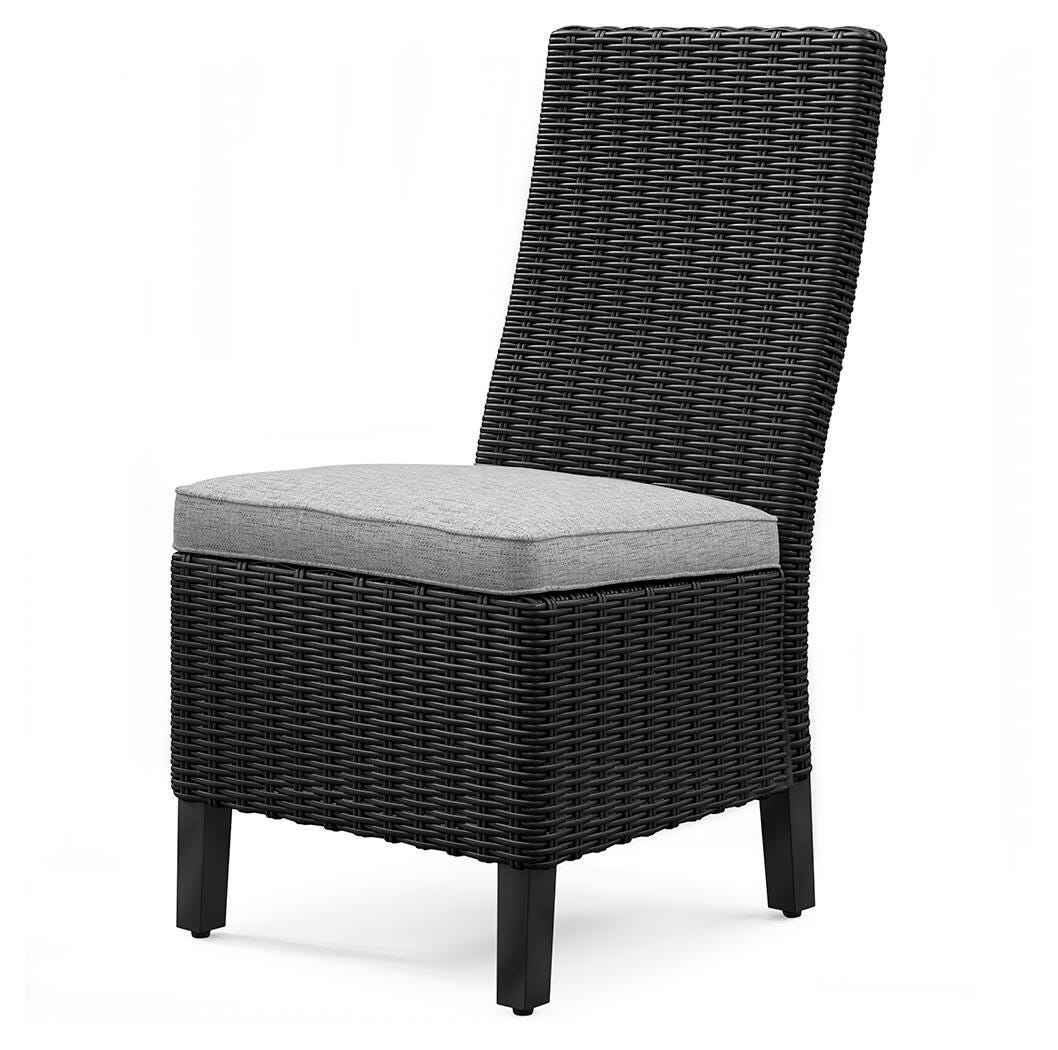 Beachcroft Black/Light Gray Outdoor Dining Table and 6 Chairs - Image 33
