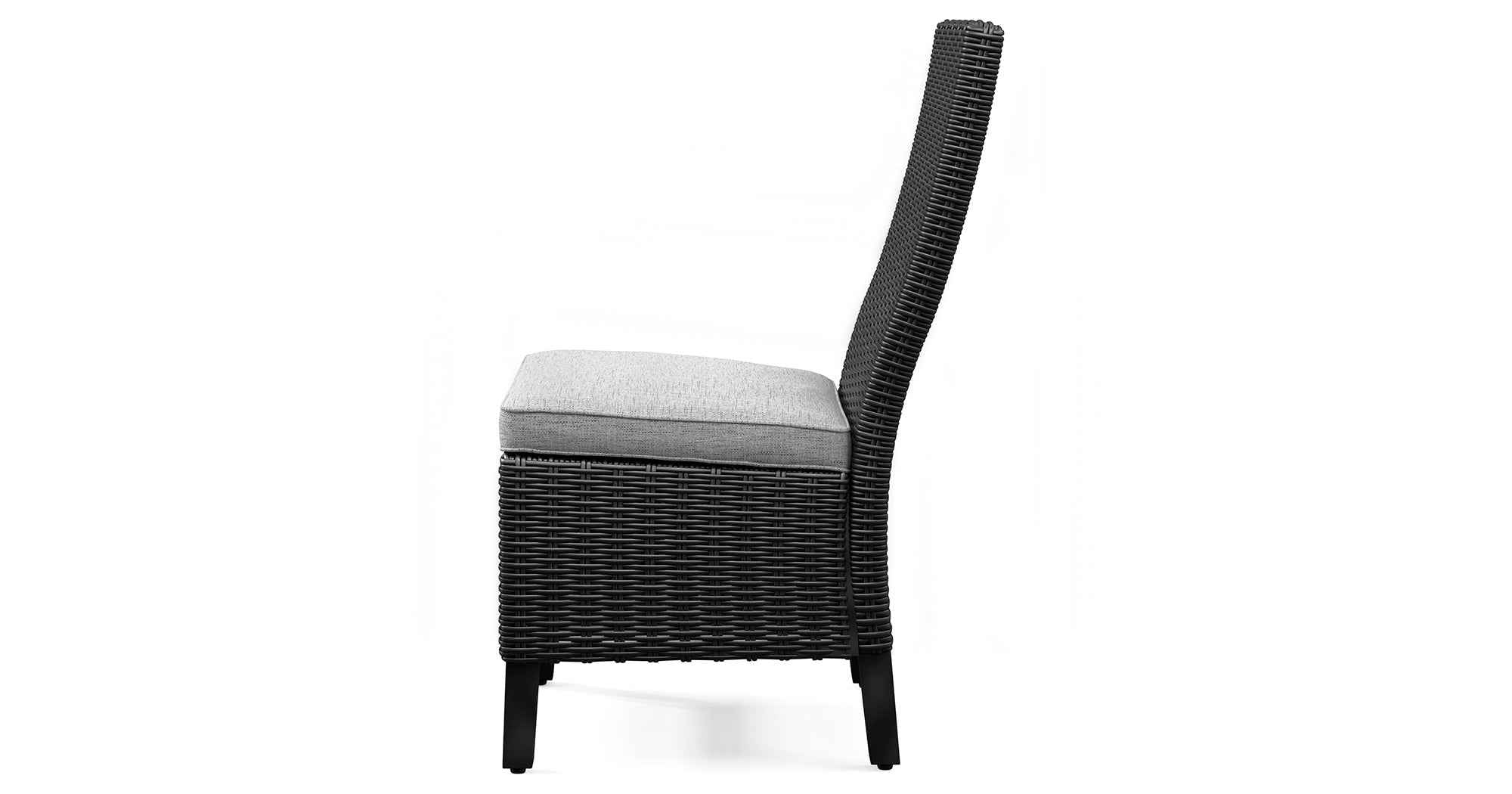Beachcroft Black/Light Gray Outdoor Dining Table and 6 Chairs - Image 6