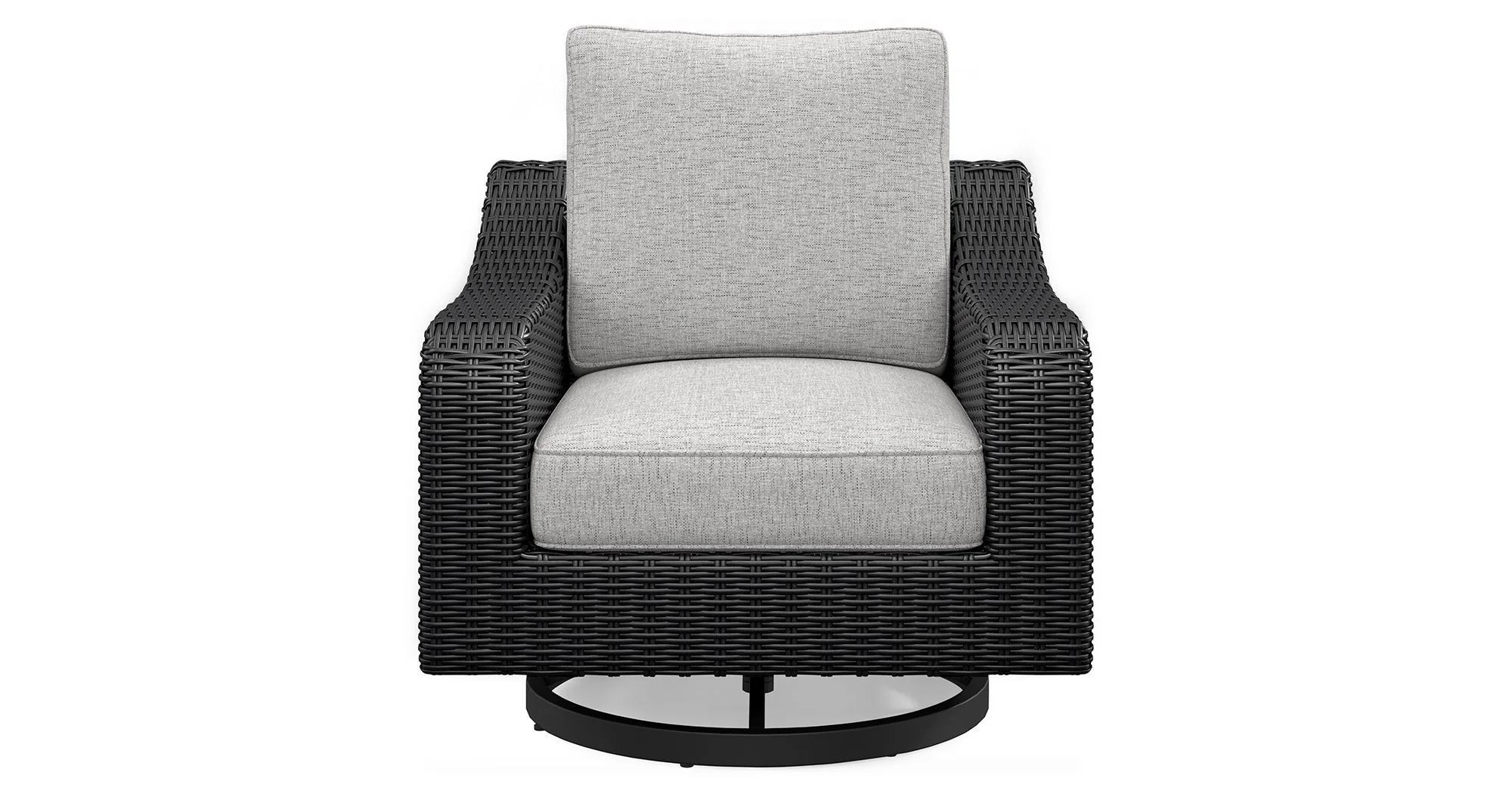 Beachcroft Black/Light Gray Outdoor Fire Pit Table and 4 Chairs - Image 10