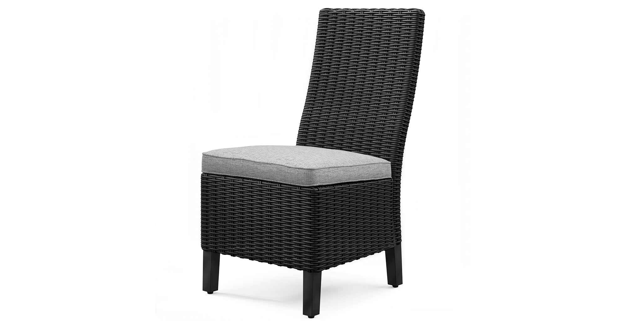 Beachcroft Black/Light Gray Outdoor Dining Table and 4 Chairs - Image 7