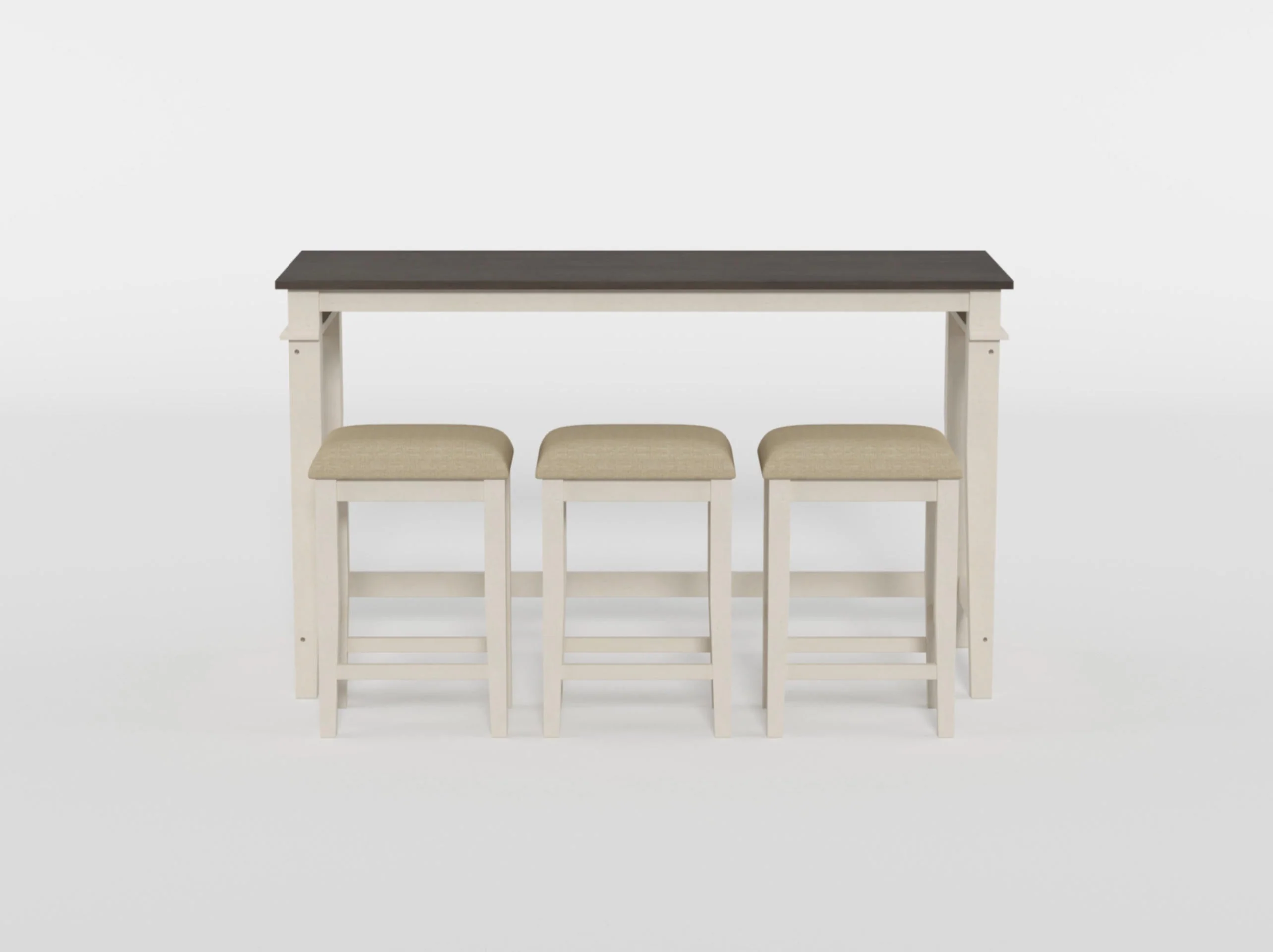 Beacon Walnut & Buttermilk 4-Piece Pack Counter Height Set - Image 17