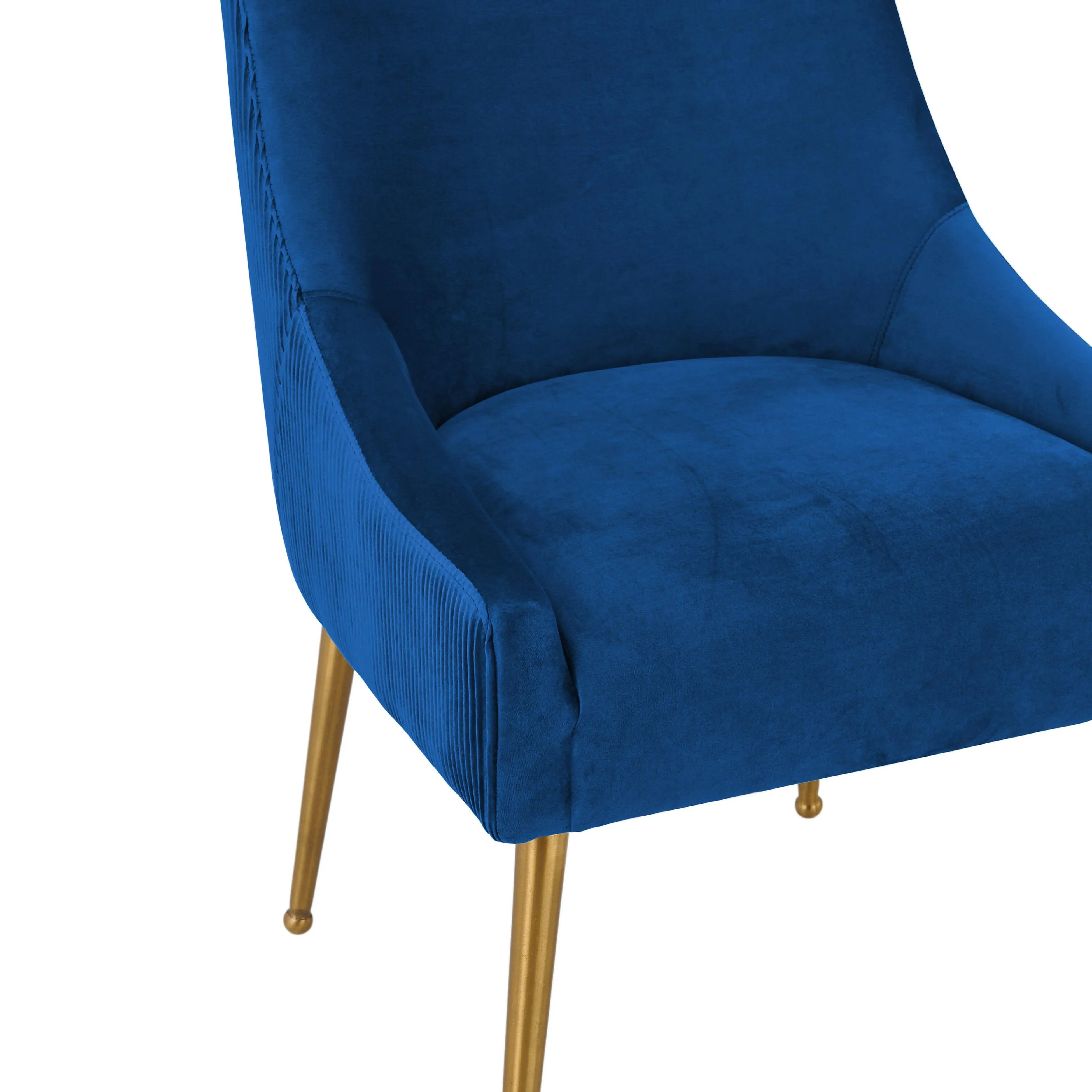 Beatrix Pleated Velvet Side Chair - Image 13