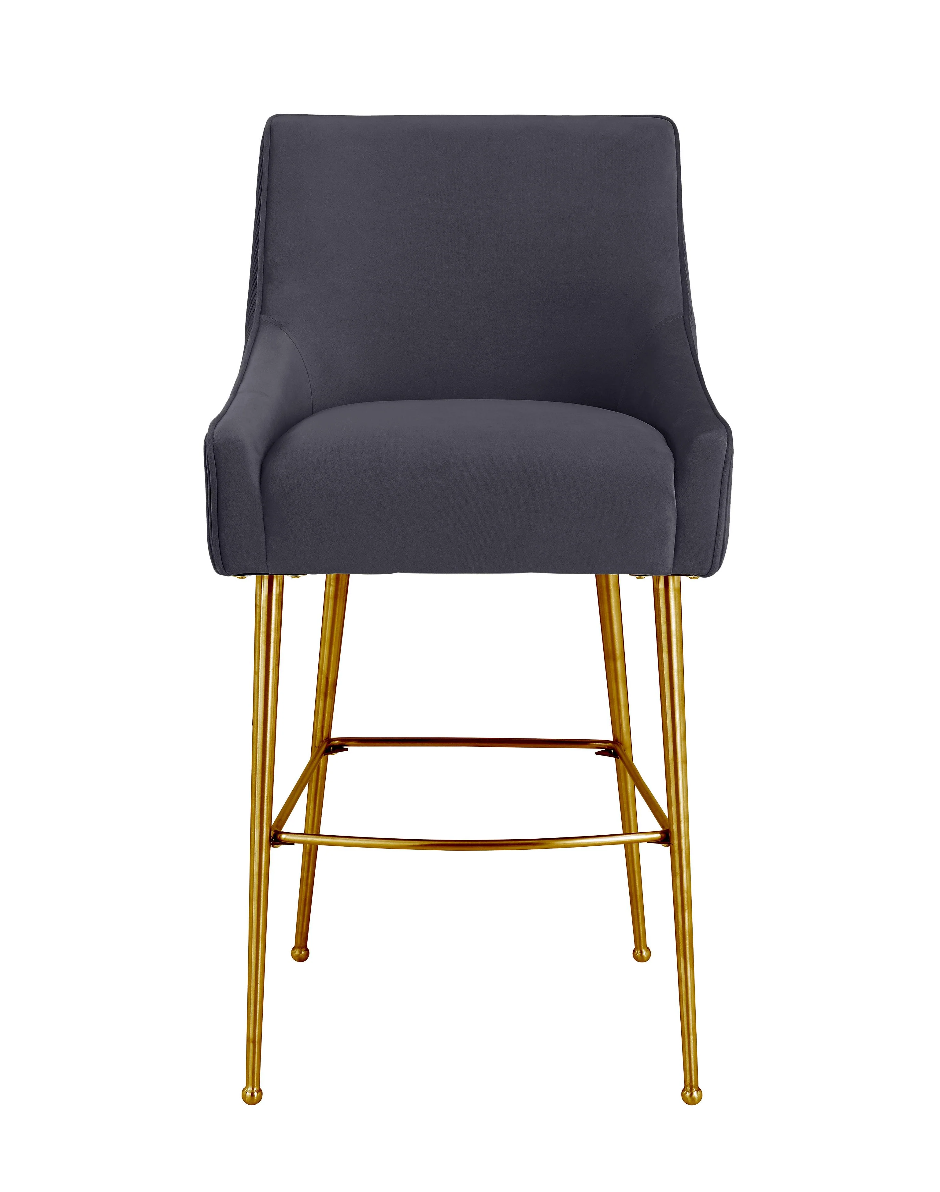 Beatrix Pleated Velvet Stool - Image 15
