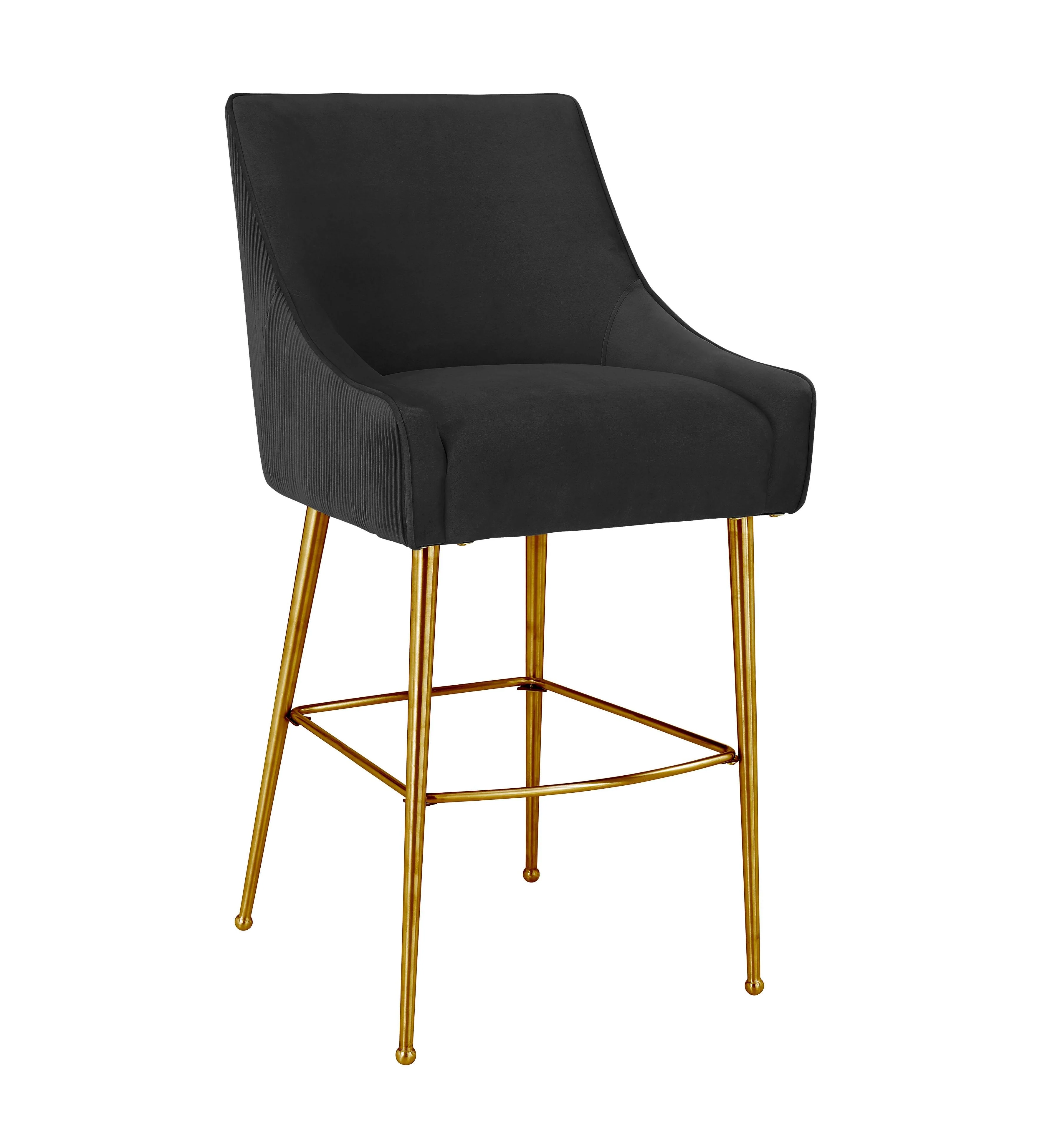 Beatrix Pleated Velvet Stool - Image 25