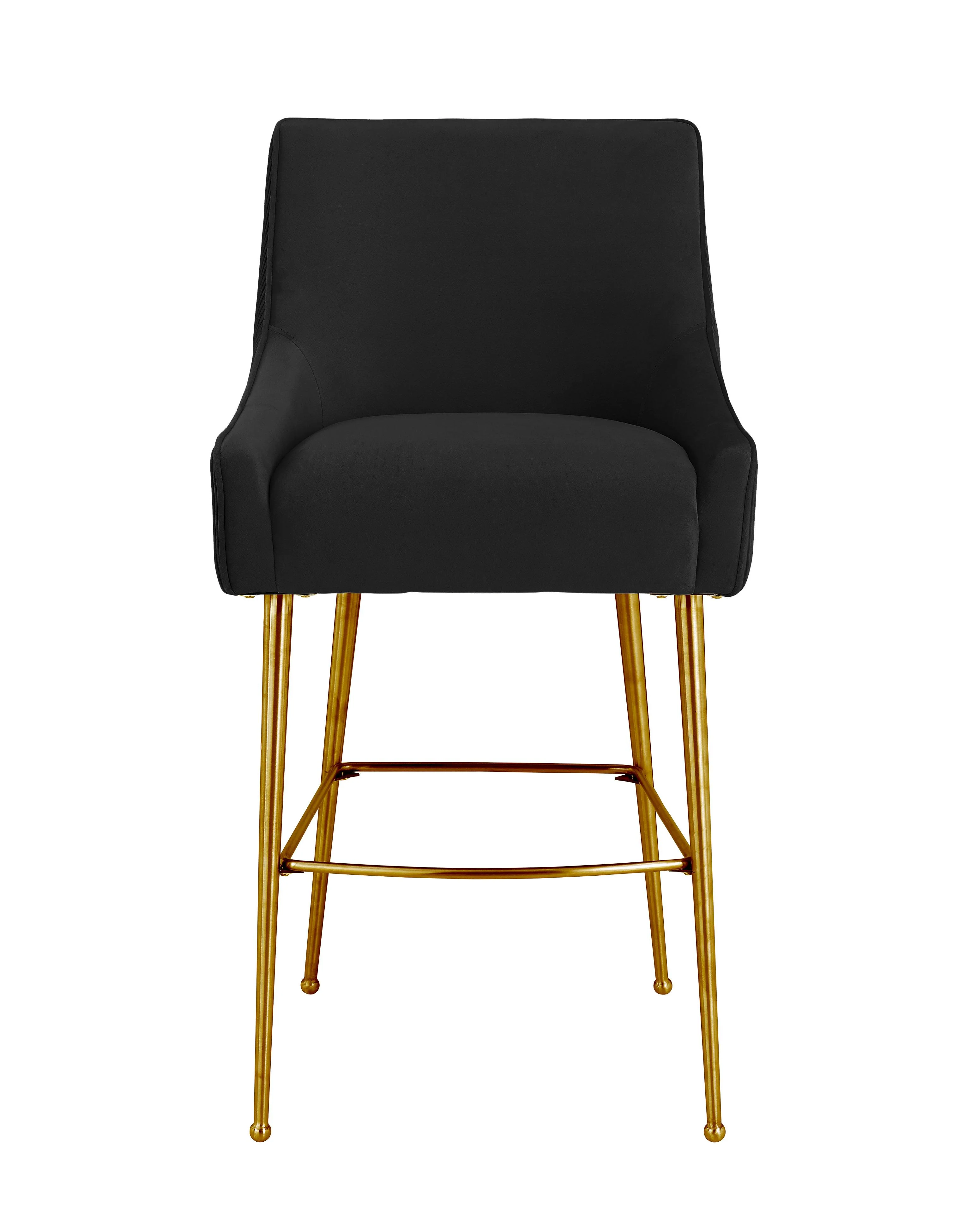 Beatrix Pleated Velvet Stool - Image 33