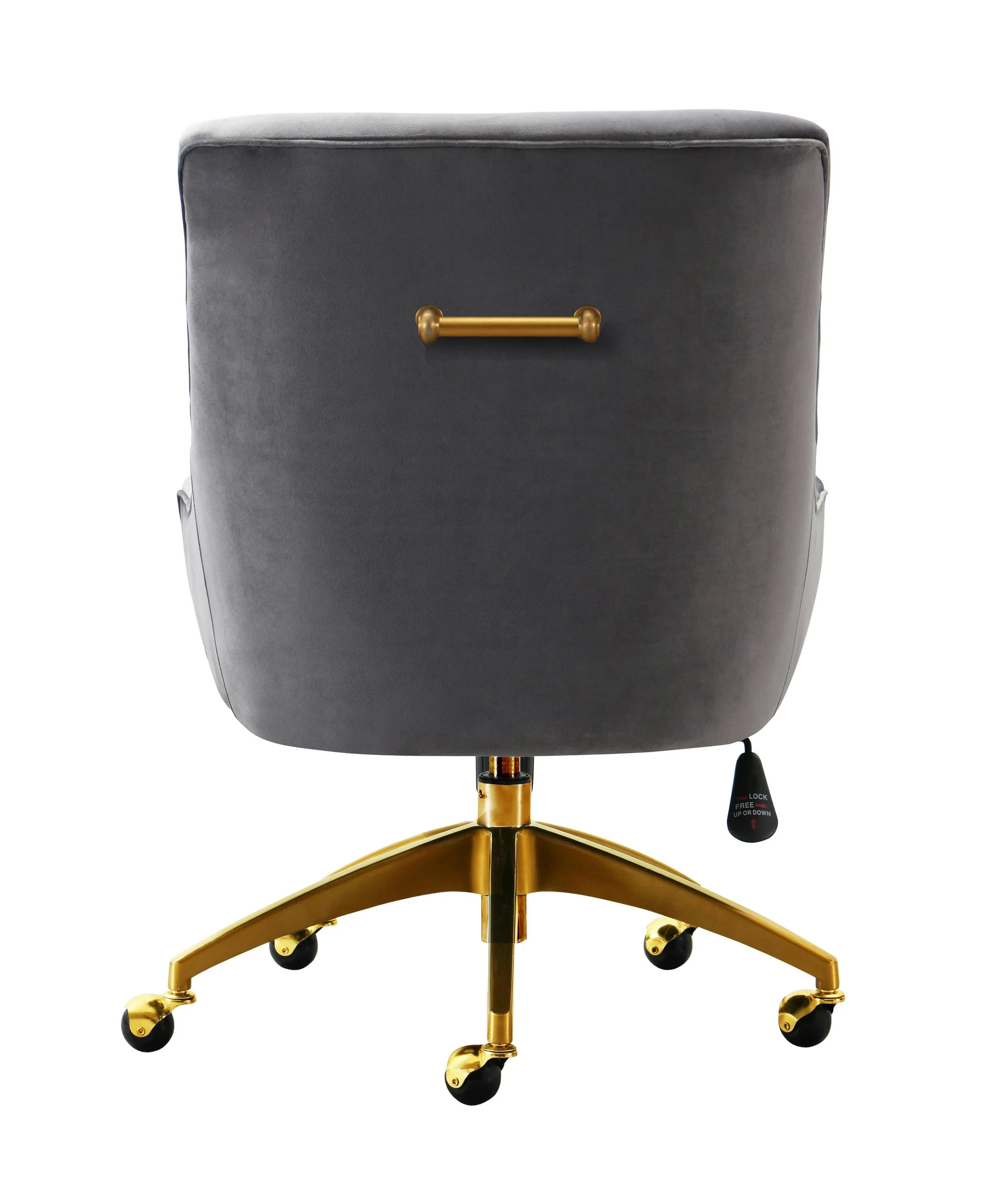 Beatrix Velvet Office Swivel Chair - Image 4