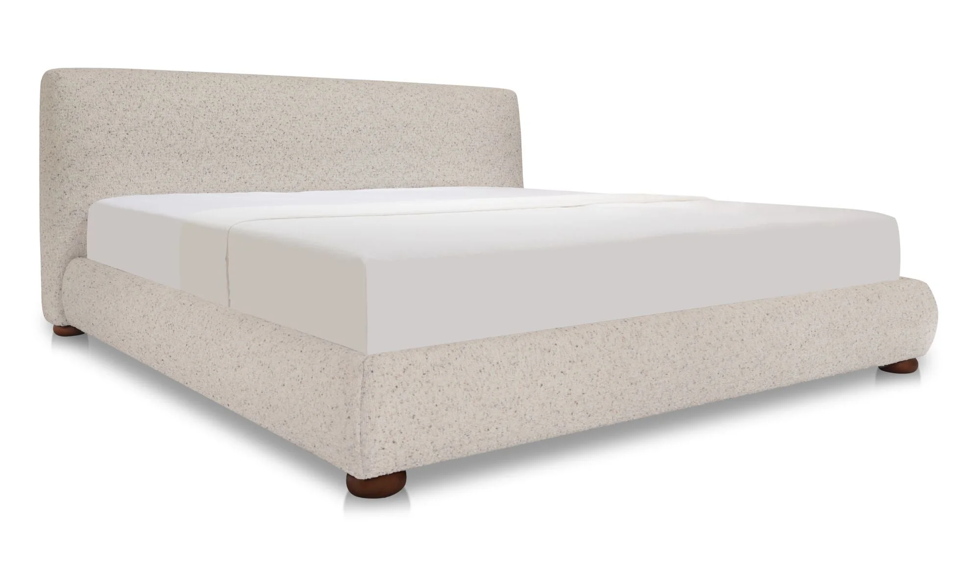 Beau King Storage Bed Speckled Light Grey - Image 2