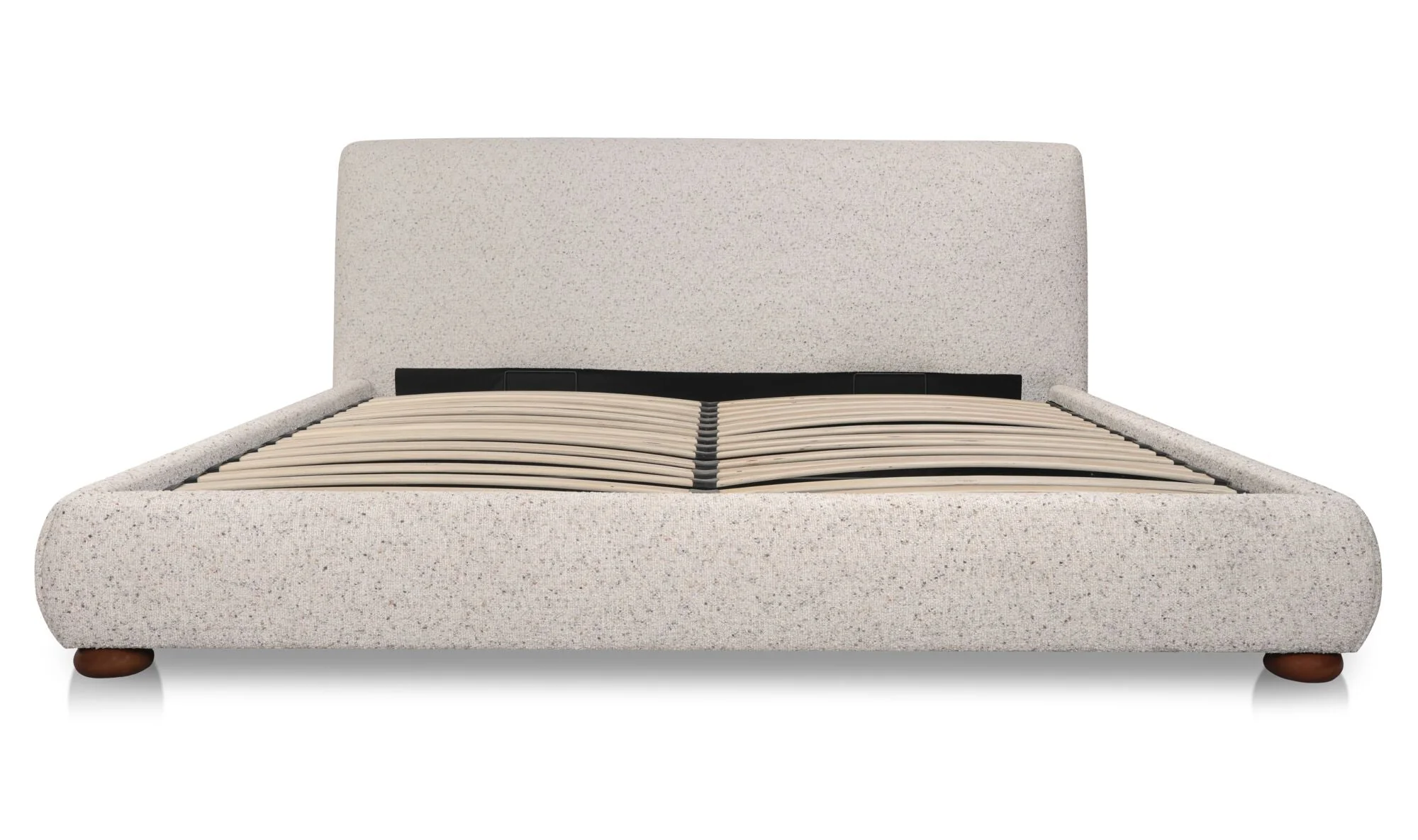 Beau King Storage Bed Speckled Light Grey - Image 4
