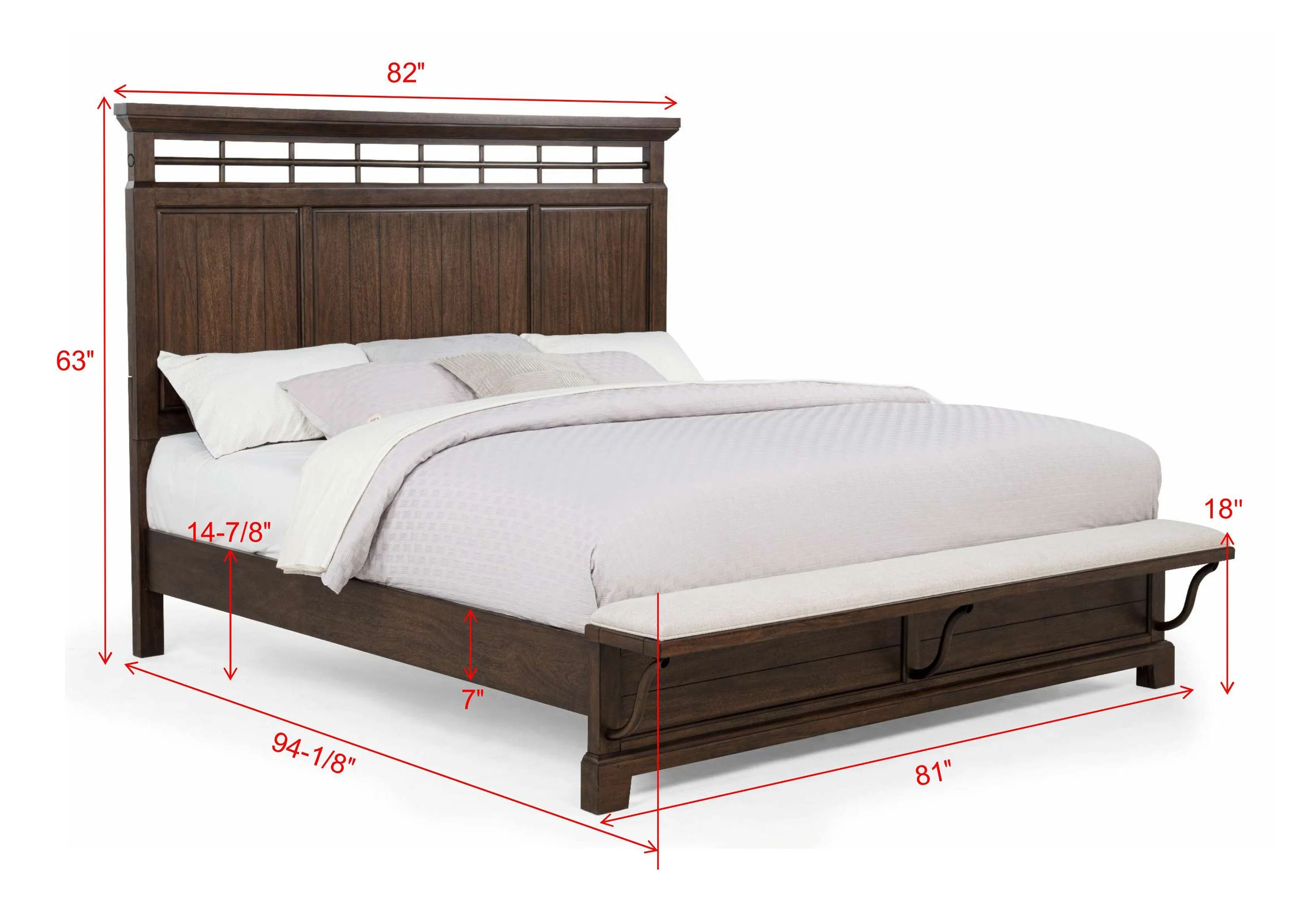 Beckett Brown King Bed - Image 4