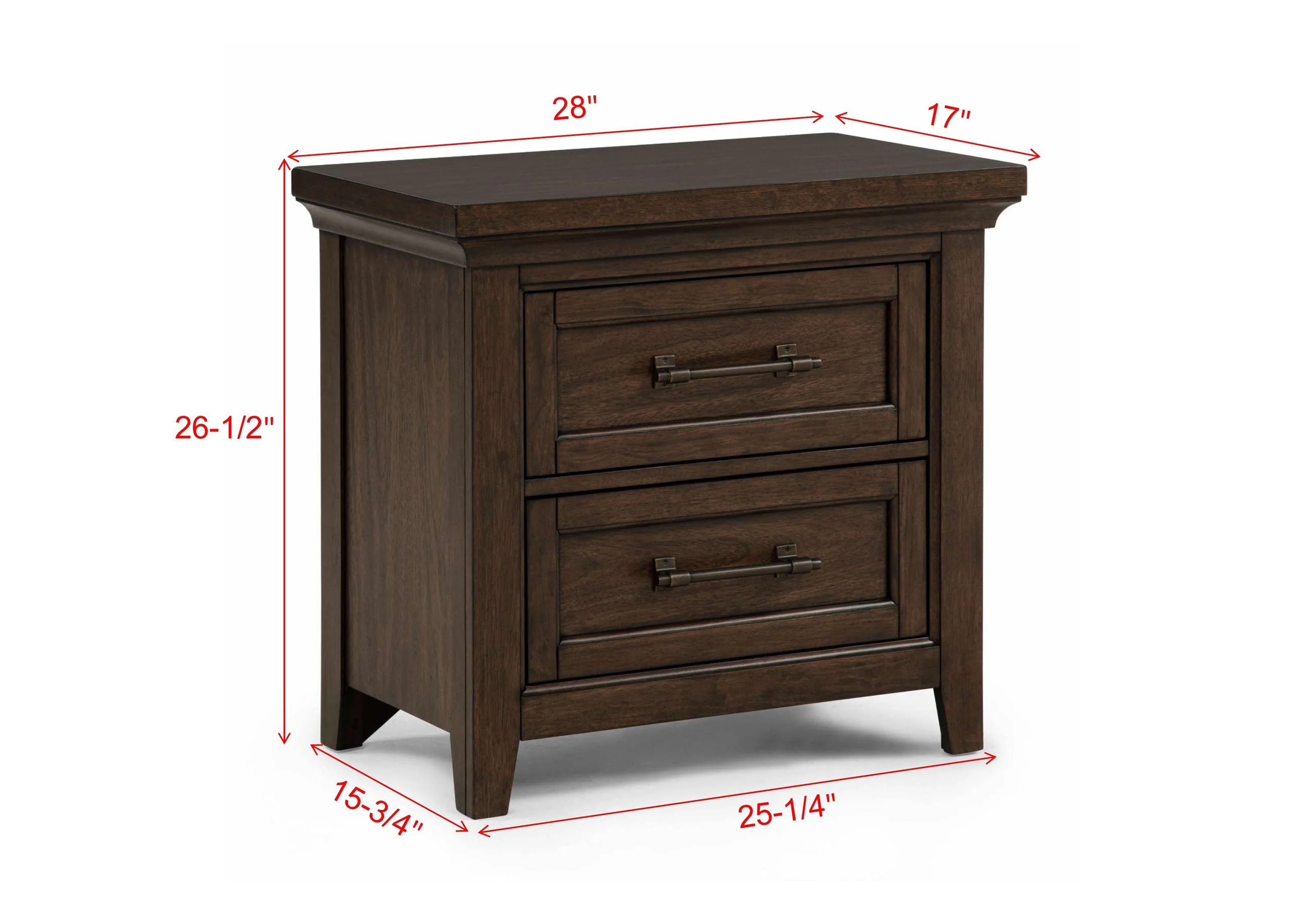 Beckett Brown Nightstand - Image 3