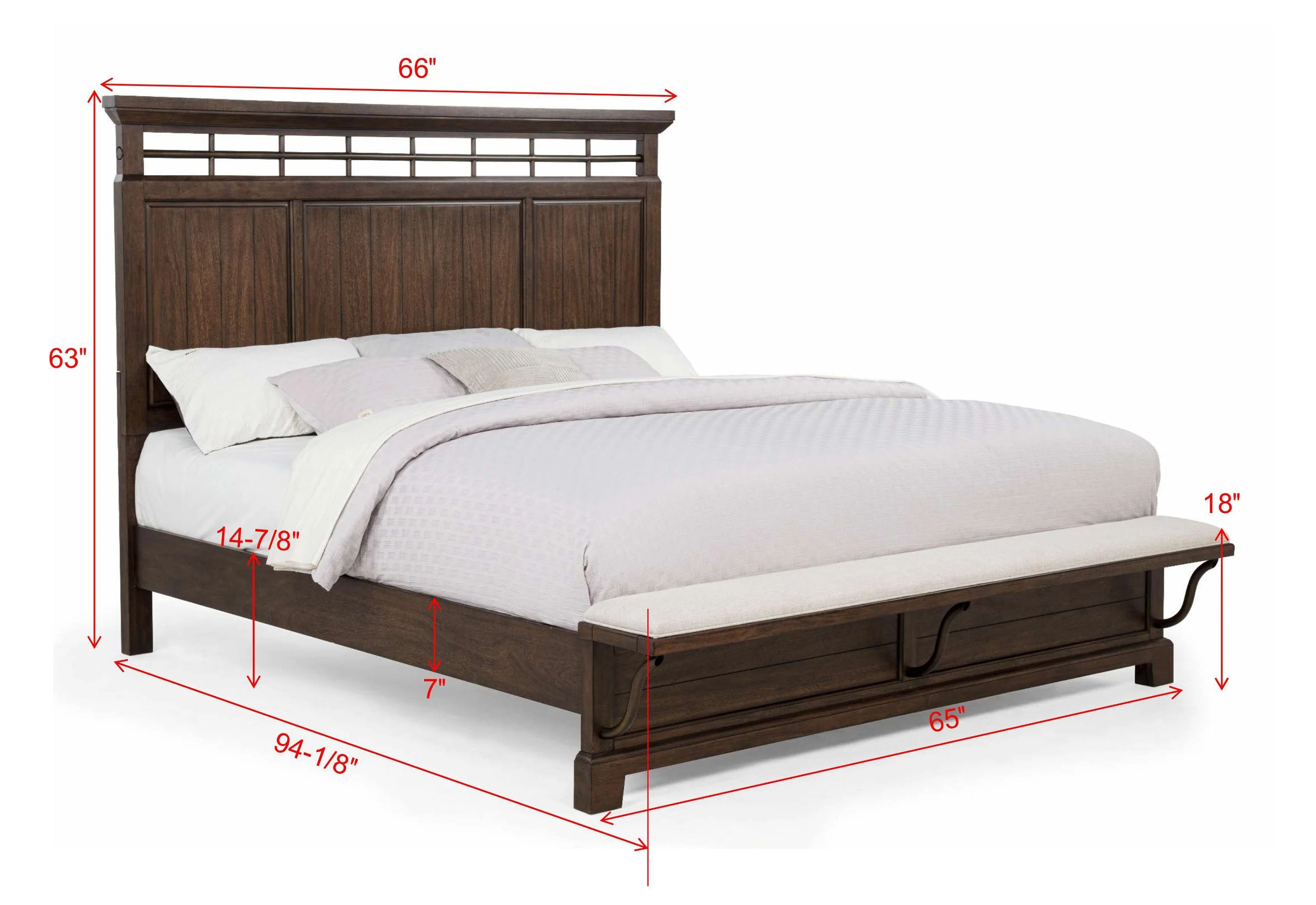 Beckett Brown Queen Bed - Image 4