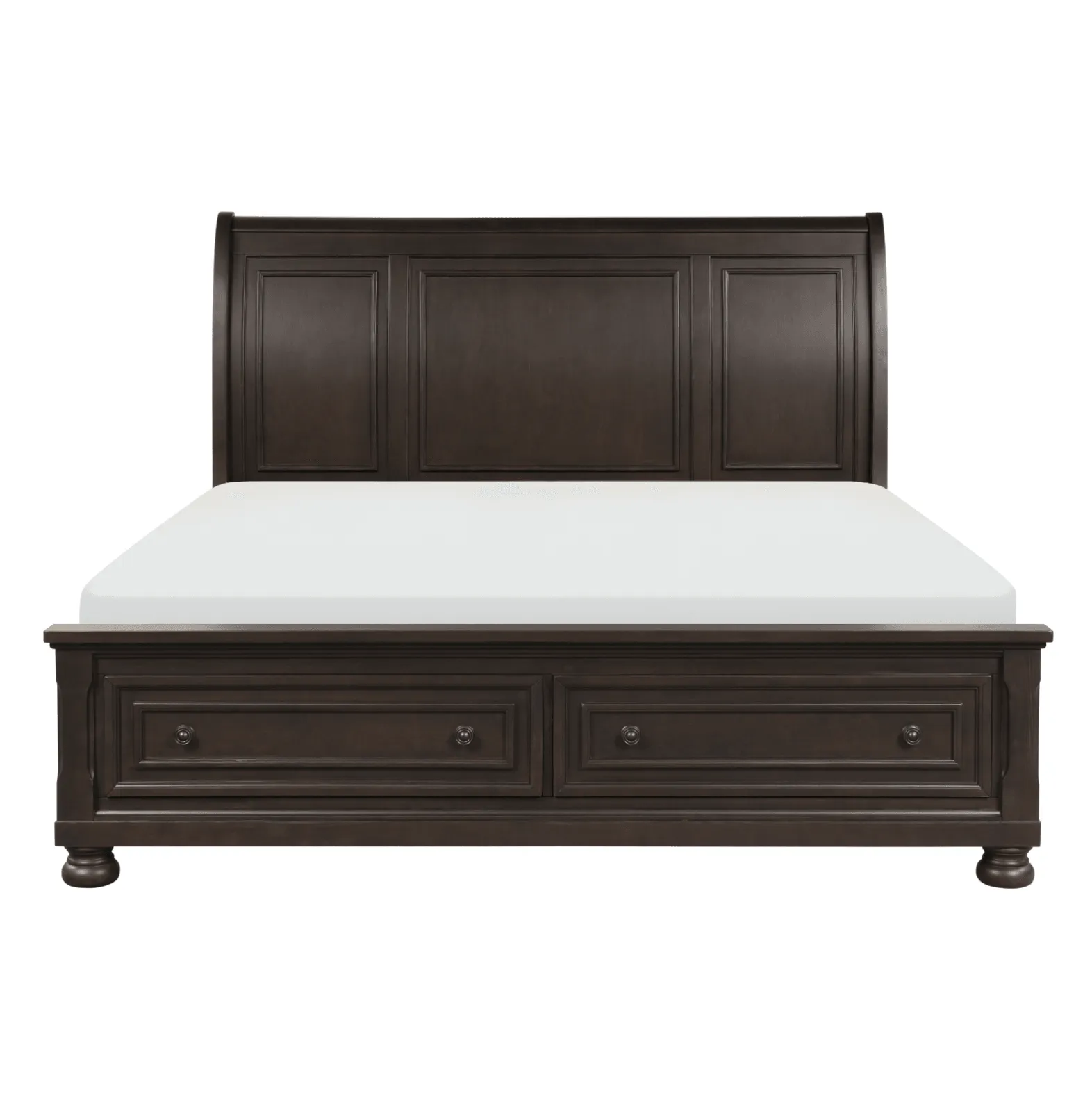 Begonia Grayish Brown King Sleigh Storage Platform Bed - Image 3