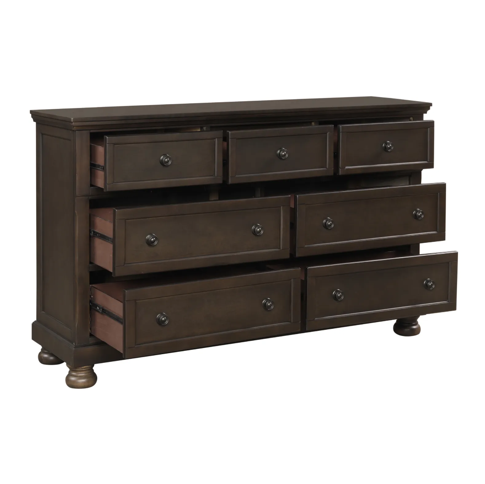 Begonia Grayish Brown Sleigh Storage Platform Bedroom Set - Image 10