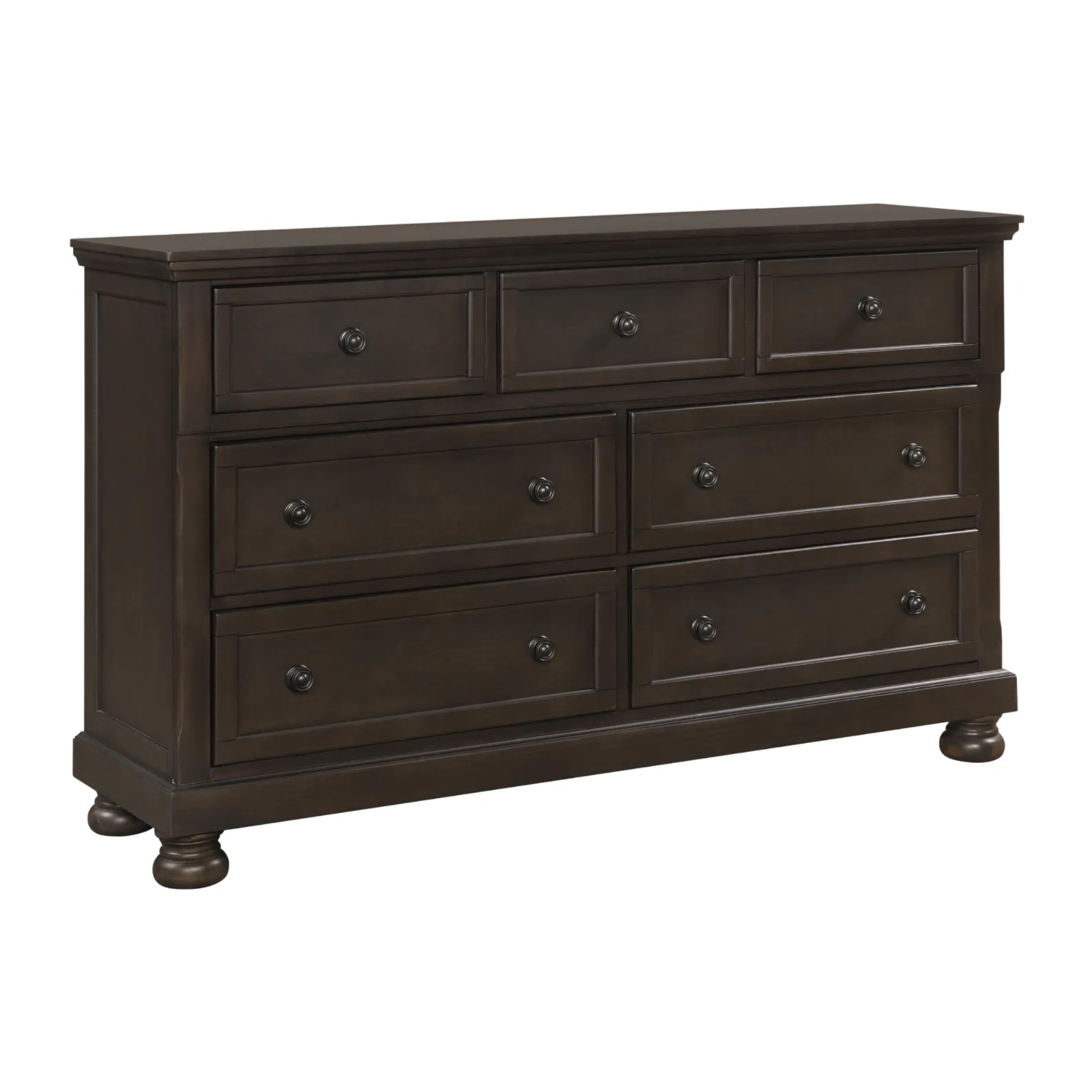 Begonia Grayish Brown Sleigh Storage Platform Bedroom Set - Image 9