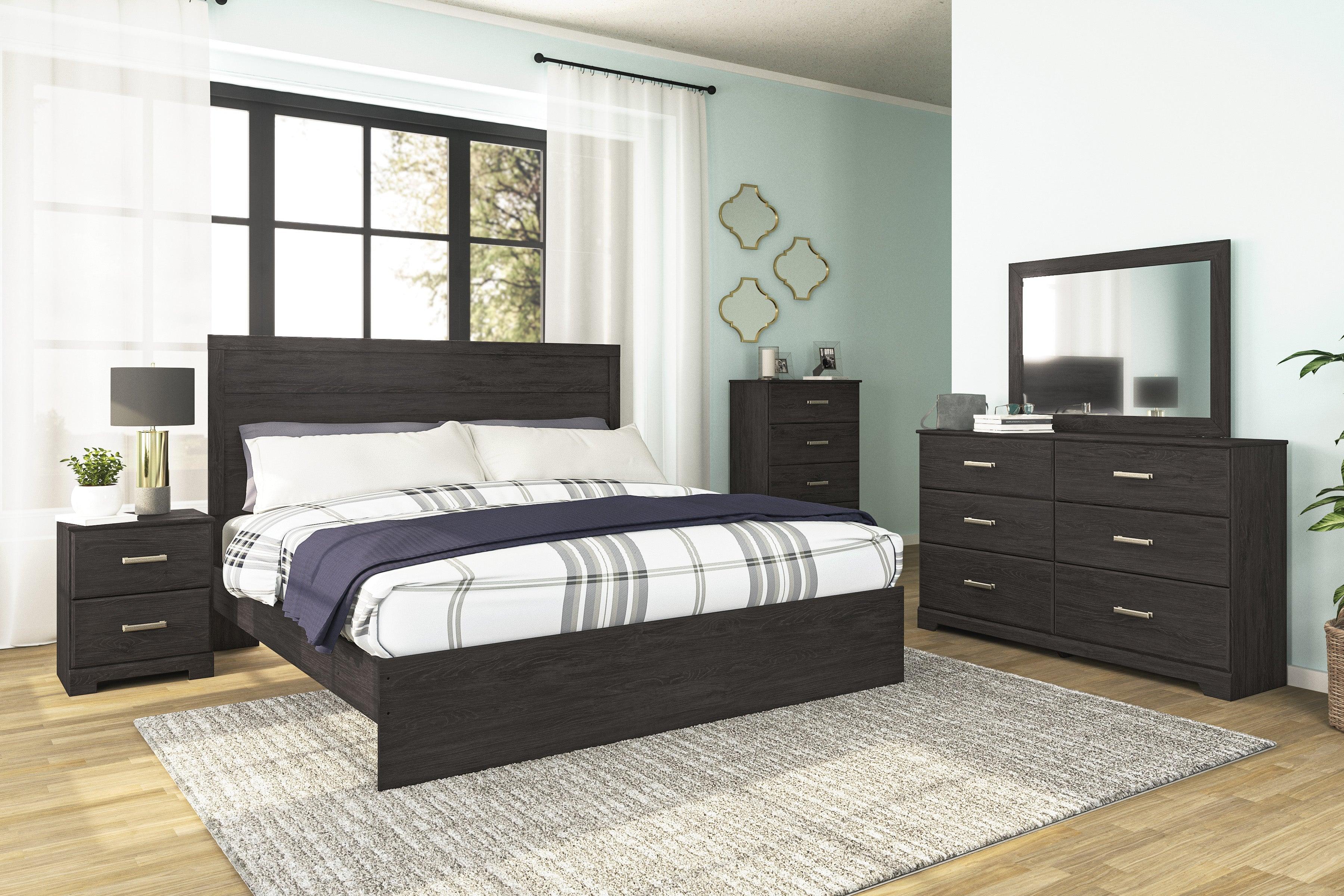 Belachime Black Panel Bedroom Set - Image 2