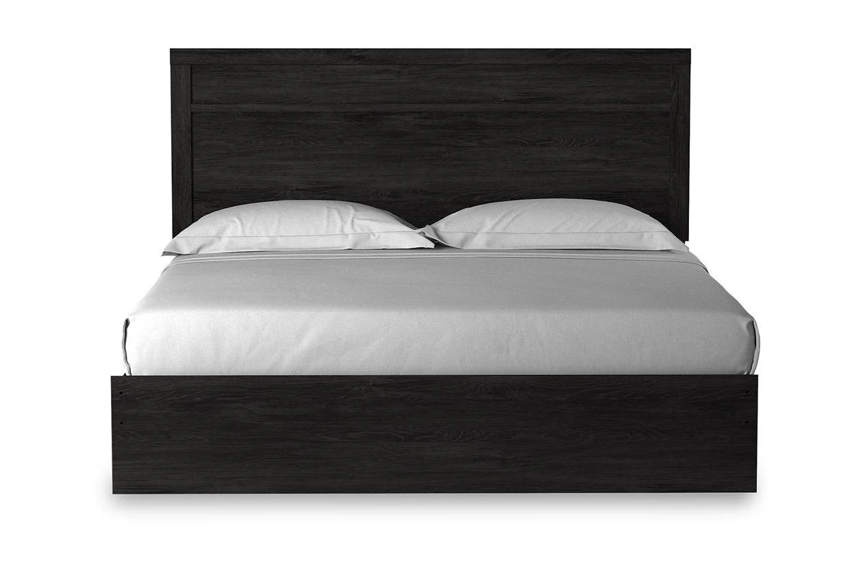 Belachime Charcoal King Panel Bed - Image 3
