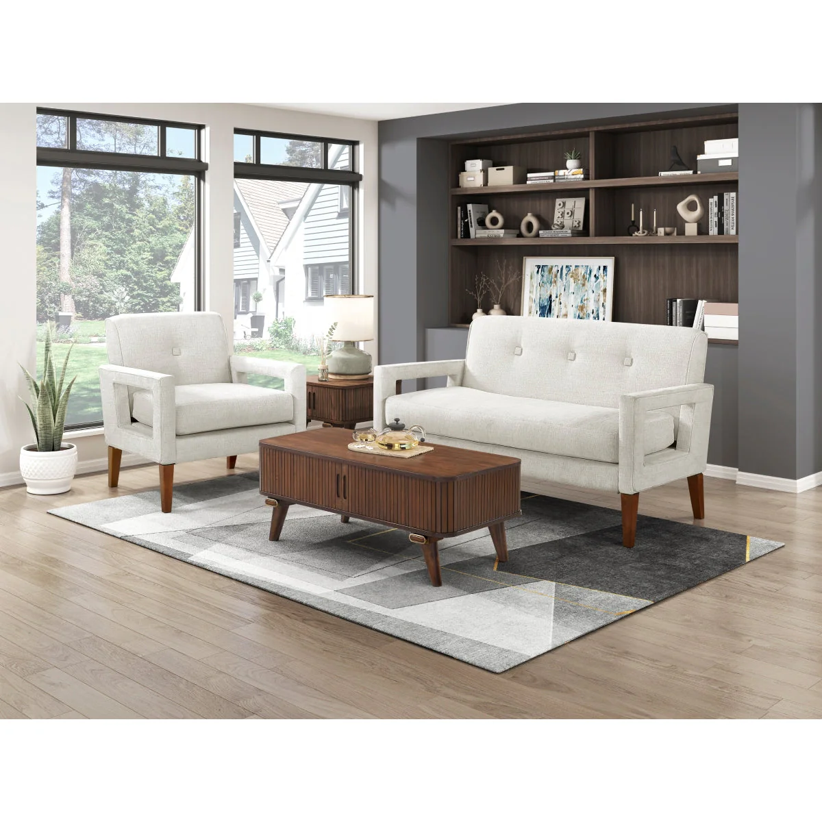 Belfort Beige Accent Chair - Image 10