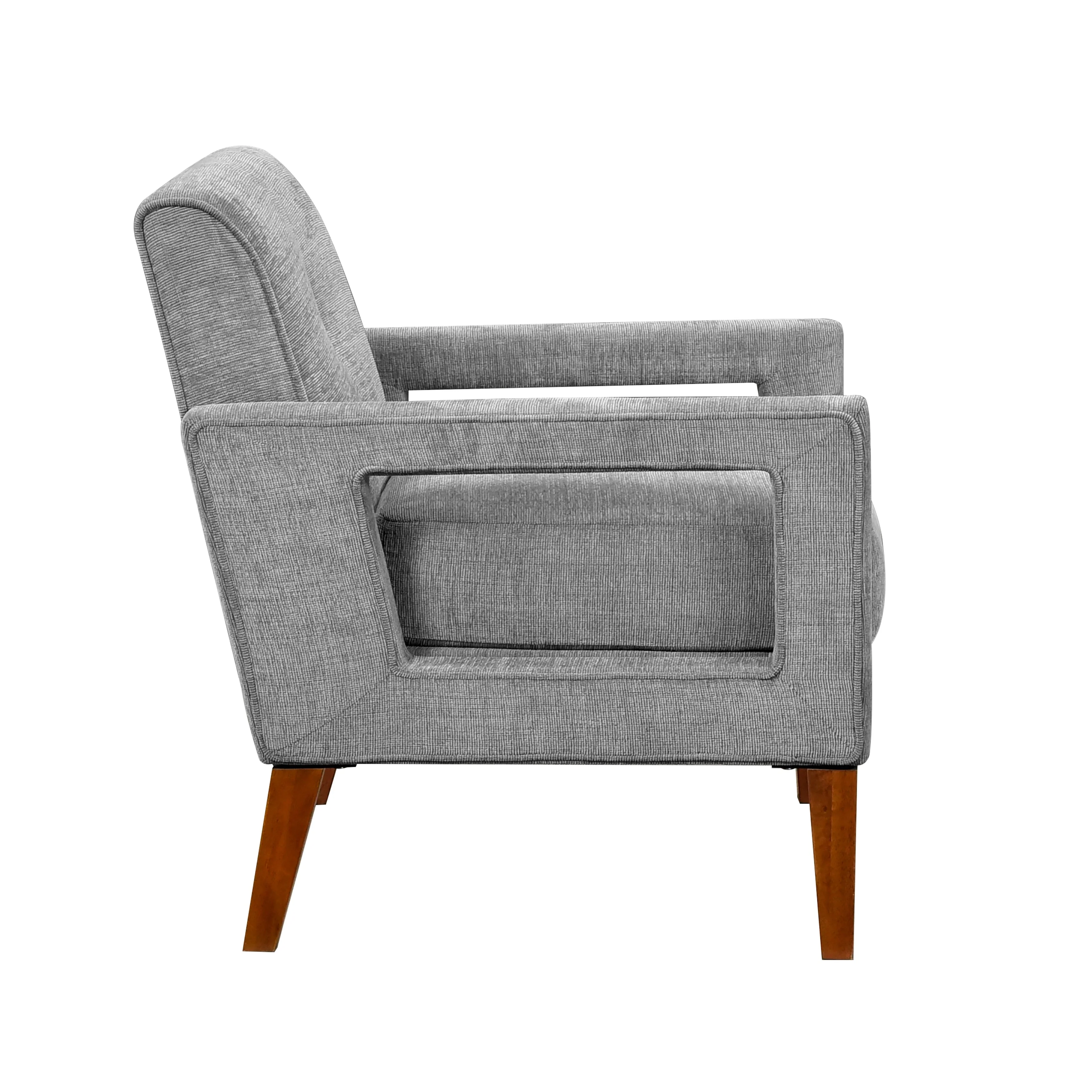 Belfort Gray Accent Chair - Image 3