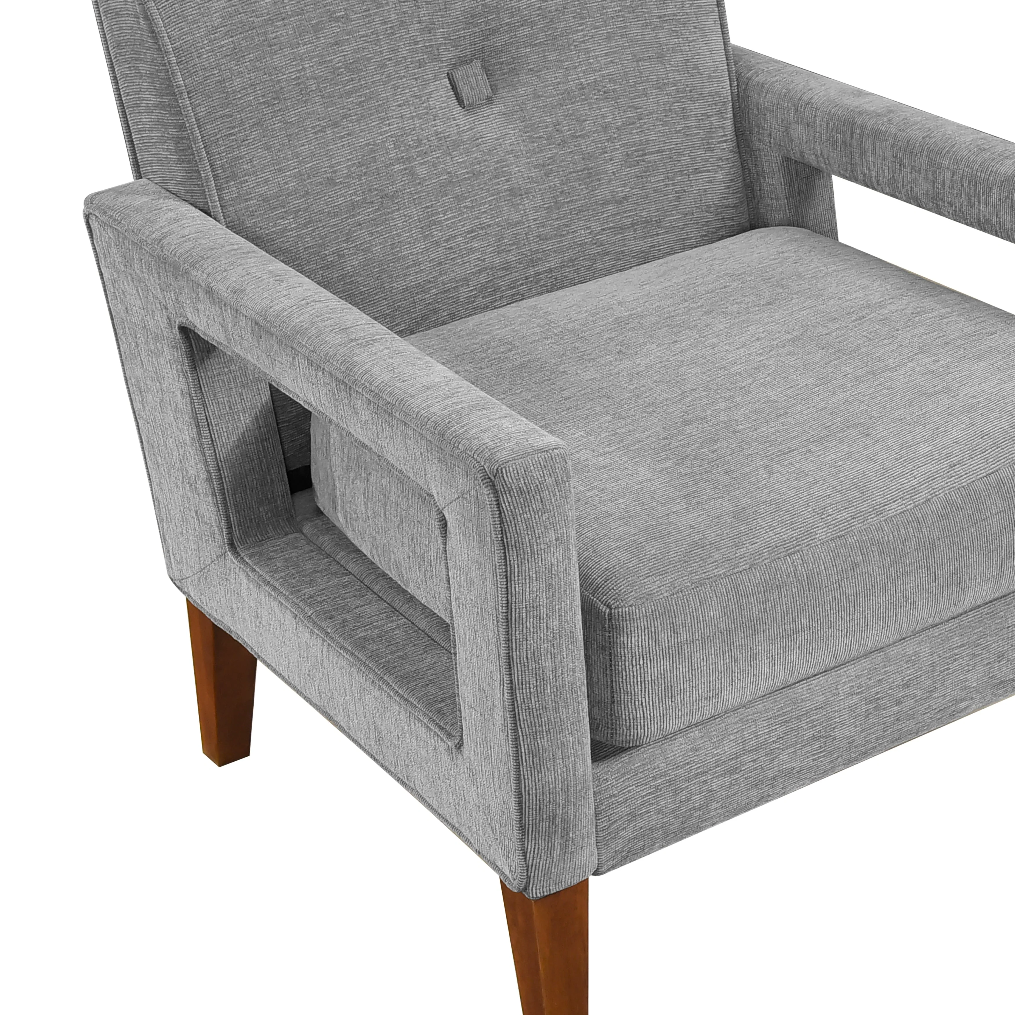 Belfort Gray Accent Chair - Image 6