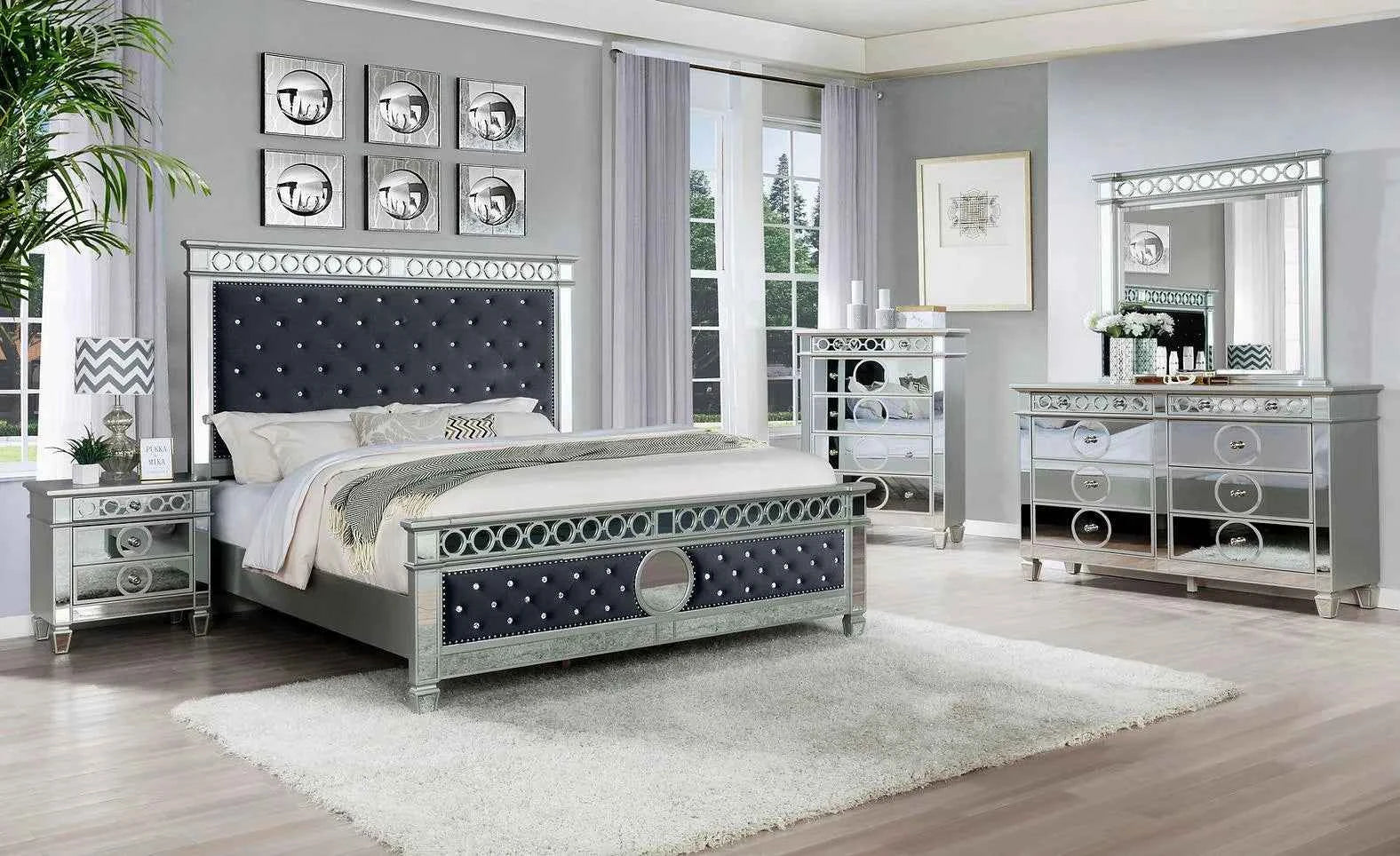 Bella Grey Panel Bedroom Set