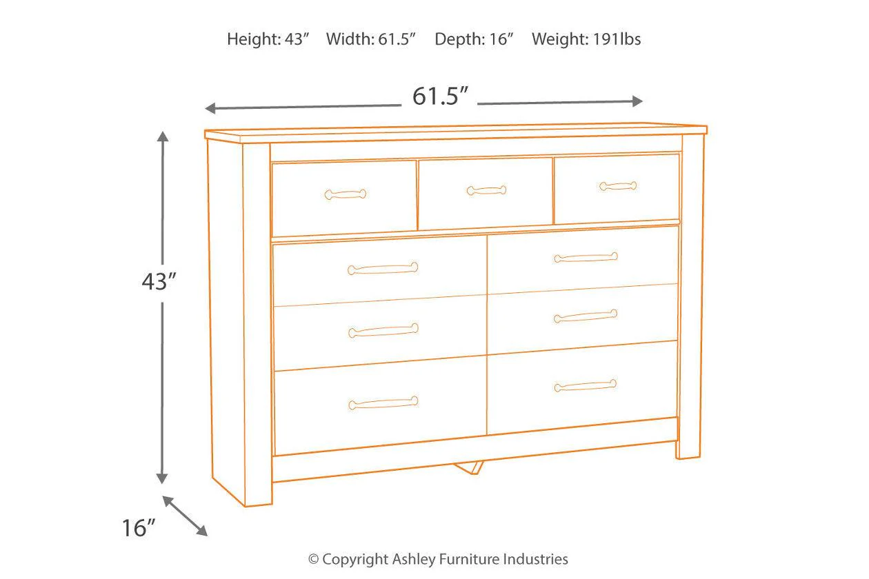 Bellaby Whitewash Dresser - Image 4